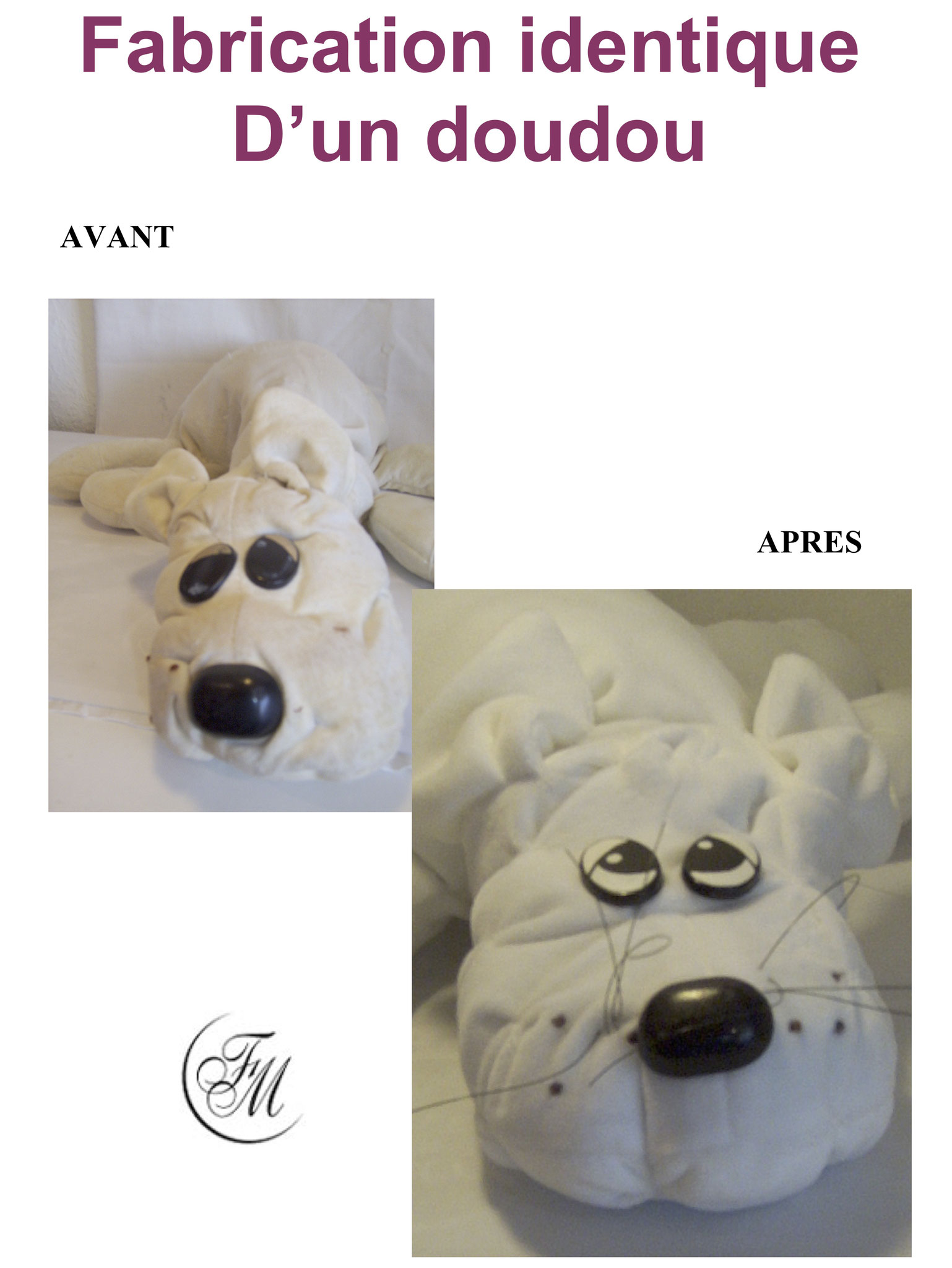 Doudou à l'identique-photo par Lacliniquedespoupées droit à l'image copyrith26