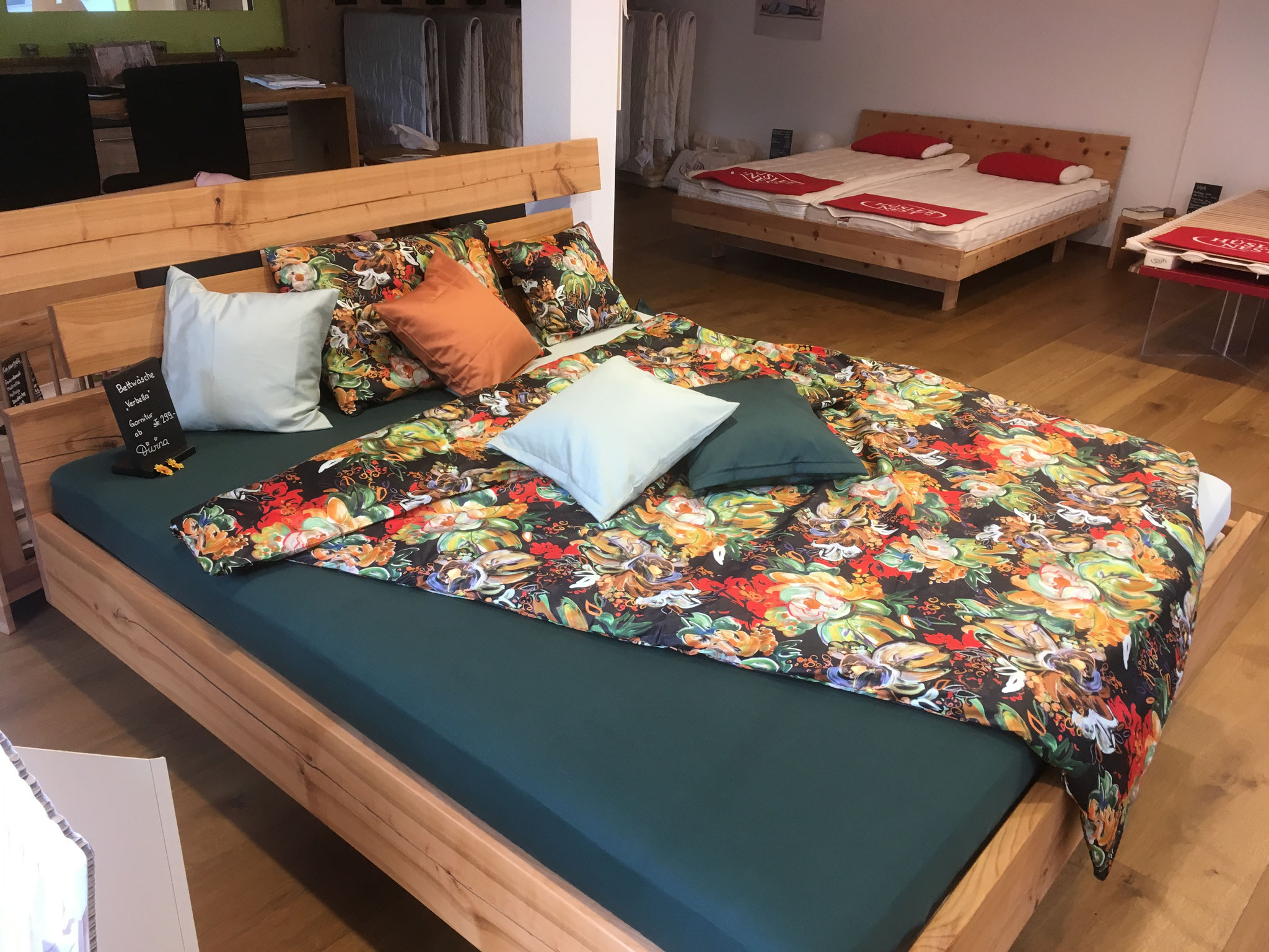 Kirschbaumbett, natur geölt