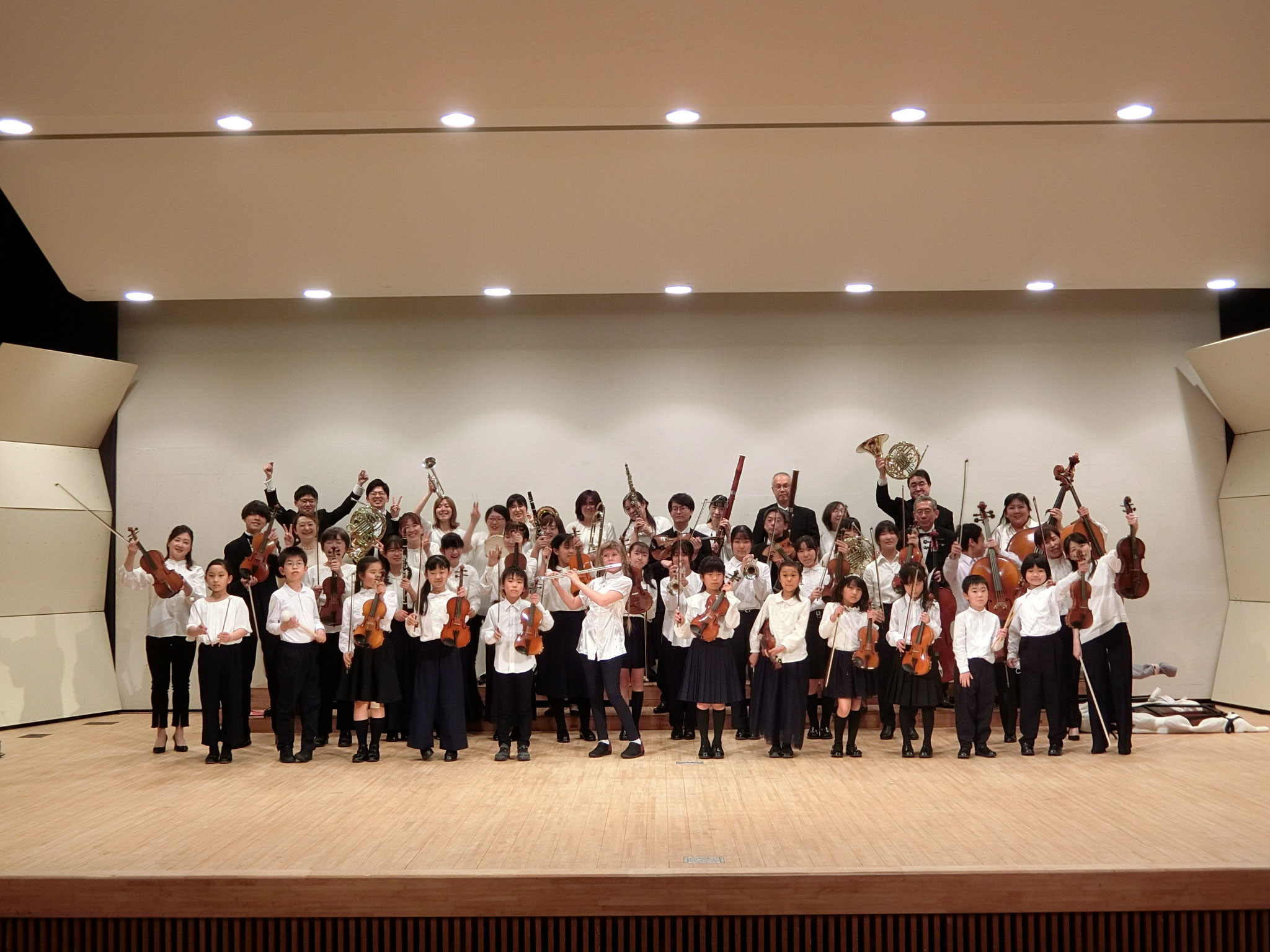 2023年4月22日開催 越谷ジュニアユースオーケストラ設立披露コンサート 終演後に越響さんと一緒に🎵