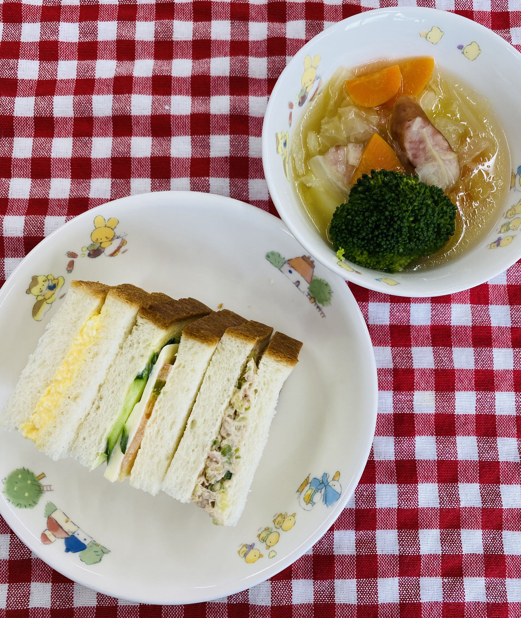 11/11　卵サンド  ツナサンド  チーズサンド  ポトフ