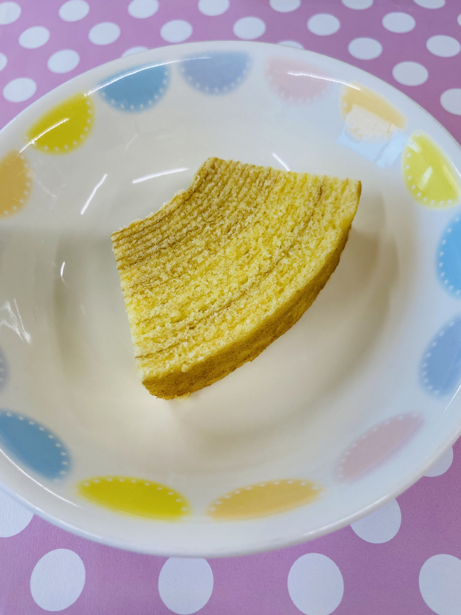 1/16　バウムクーヘン　牛乳