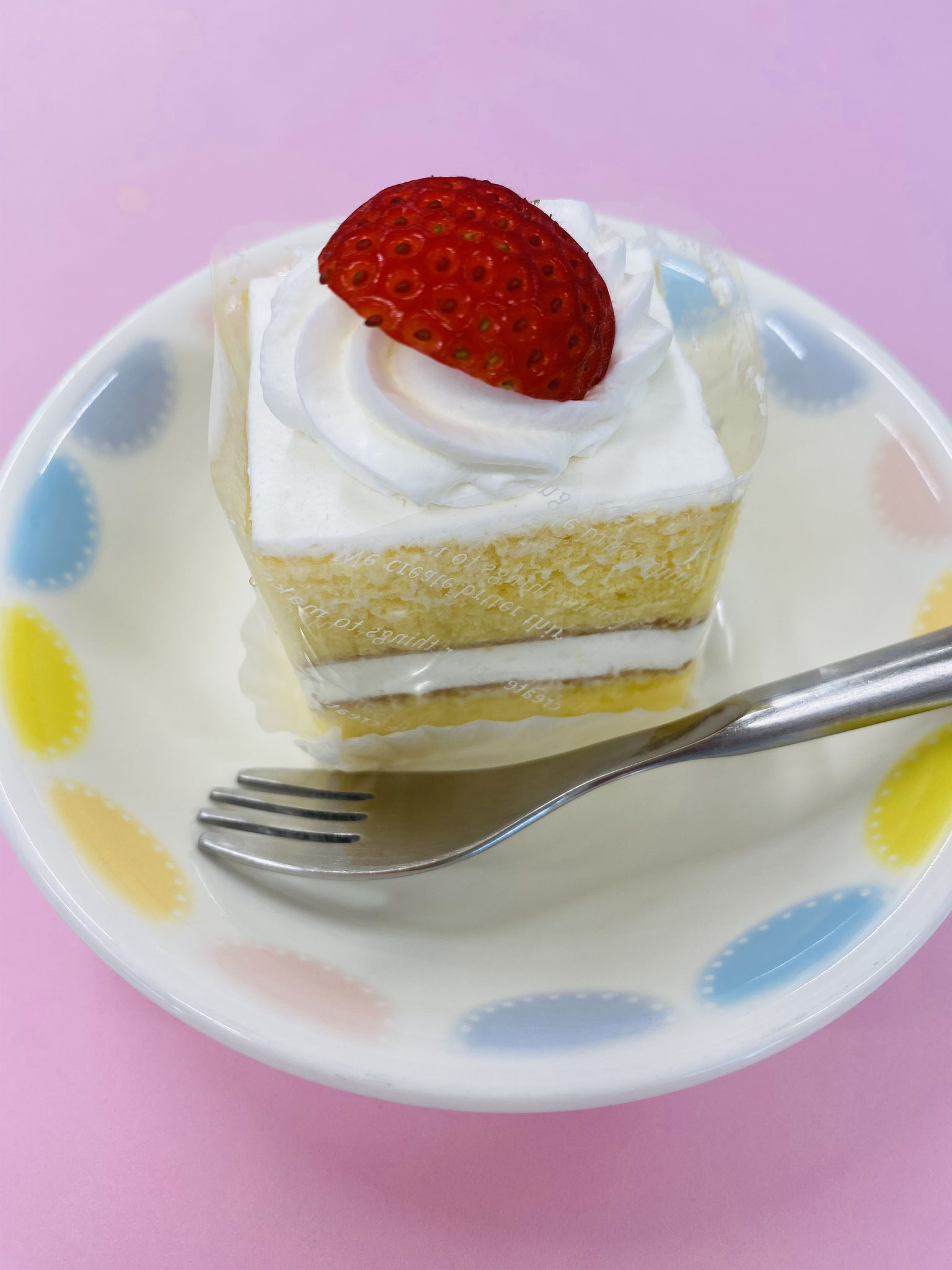 3/16　ショートケーキ　牛乳