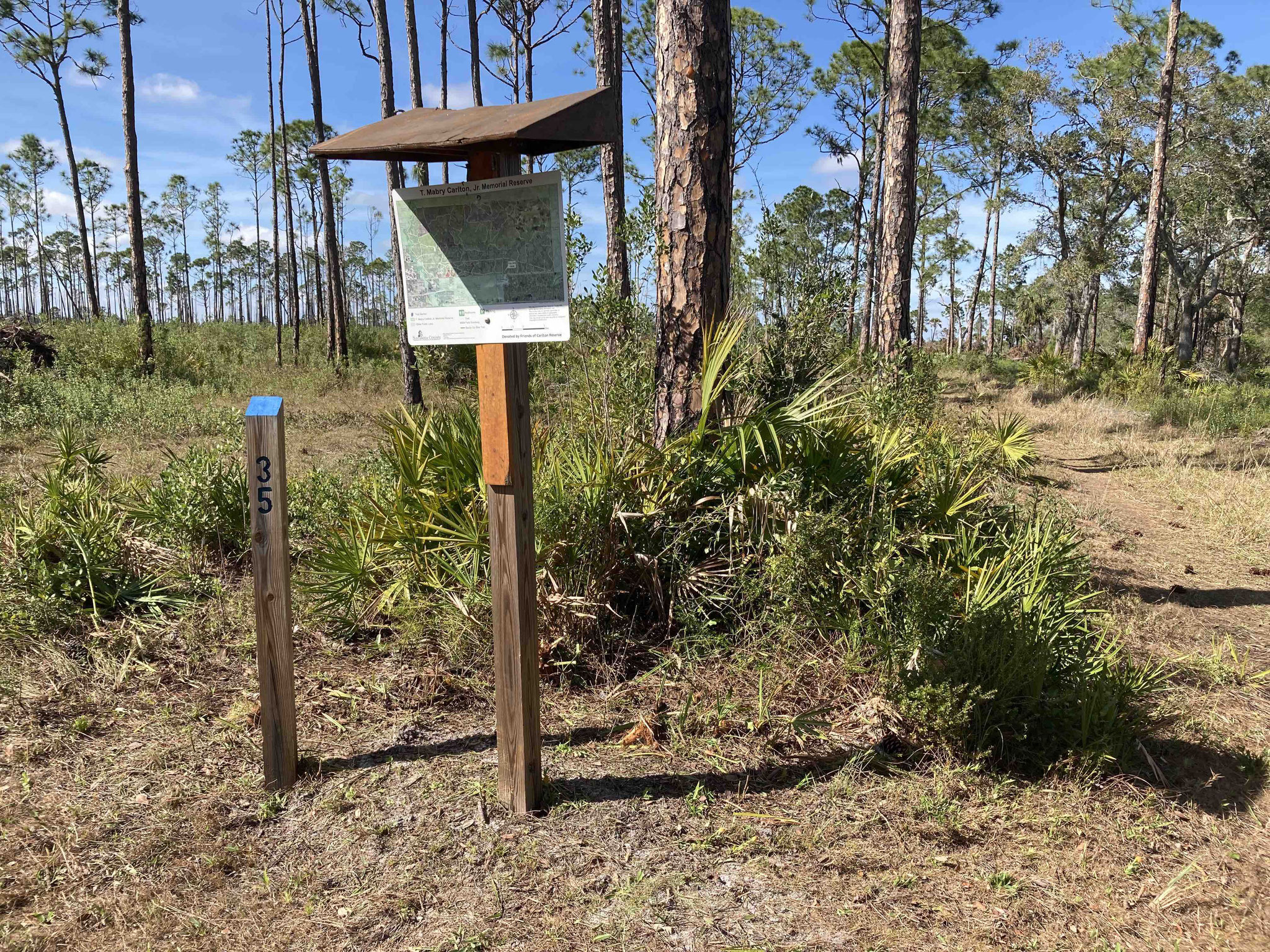 Retrieved parts, repaired, weed-whacked, reset, began painting markers. Some had not been maintained for more than 3 years