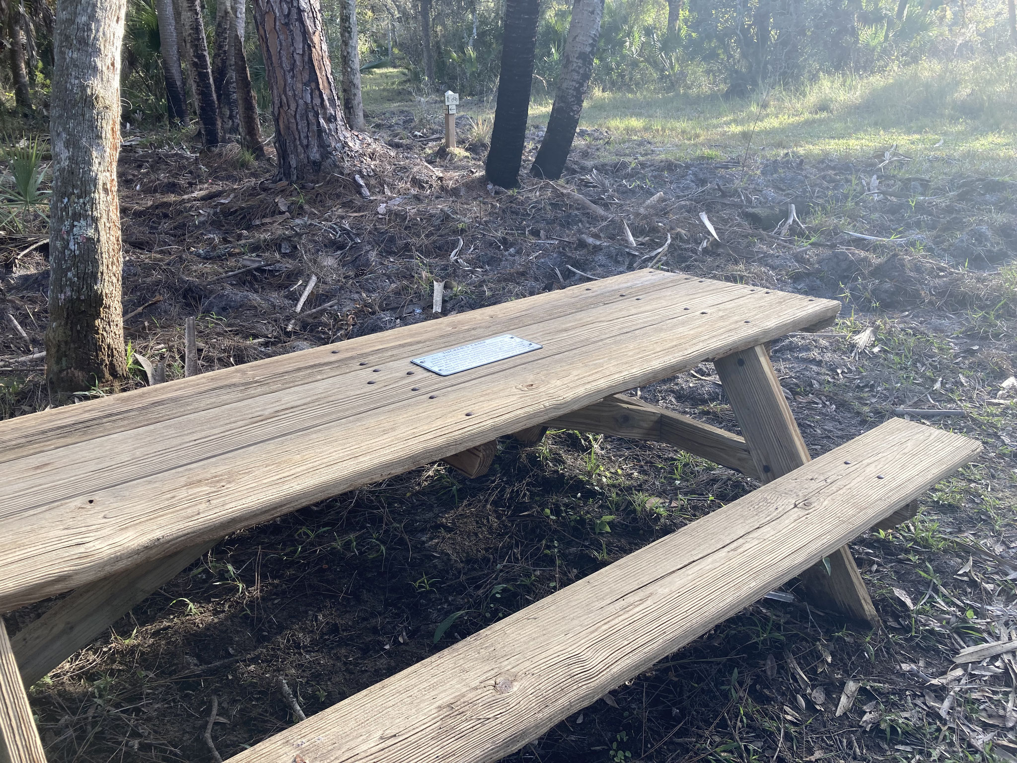 Map tables/benches for staff to pressure wash/repair