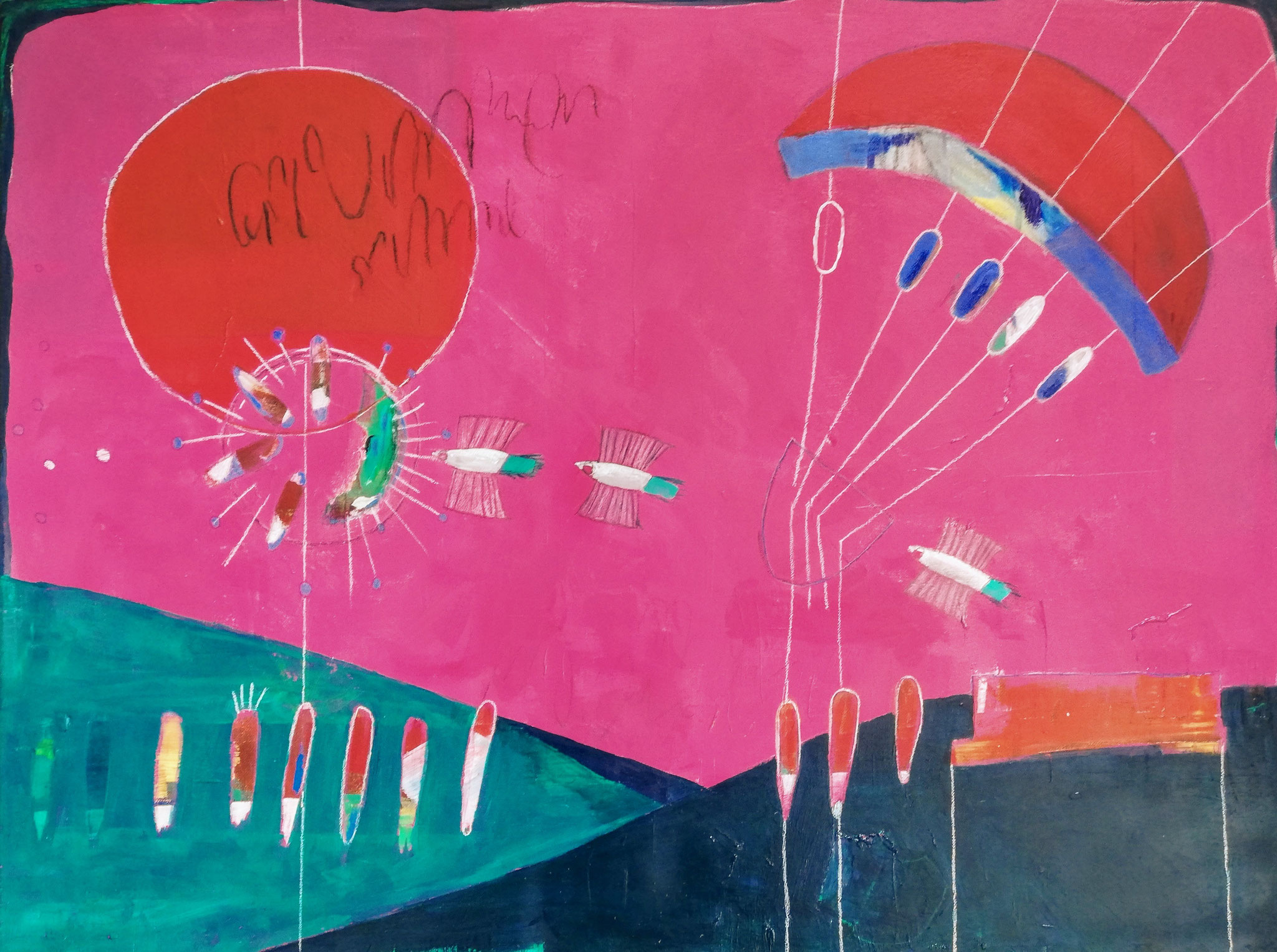 80 x 60 cm, 2024, Acryl auf Leinwand, 1400 €