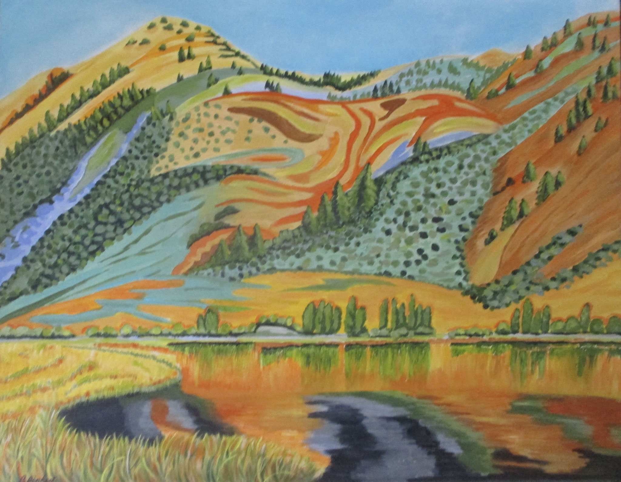 Williams Lake, oil on canvas, 22 x 28