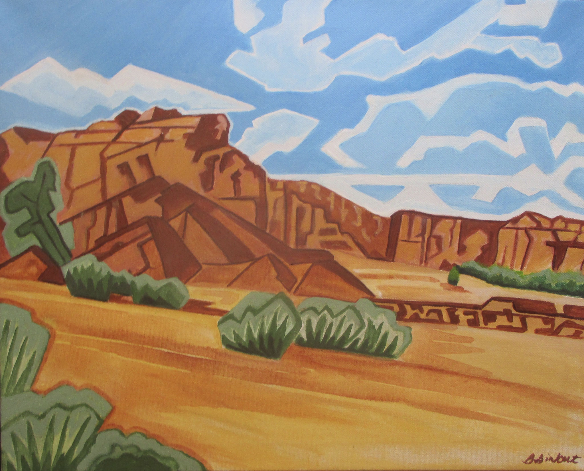 High Desert Clouds, oil on canvas, 20 x 16 SOLD