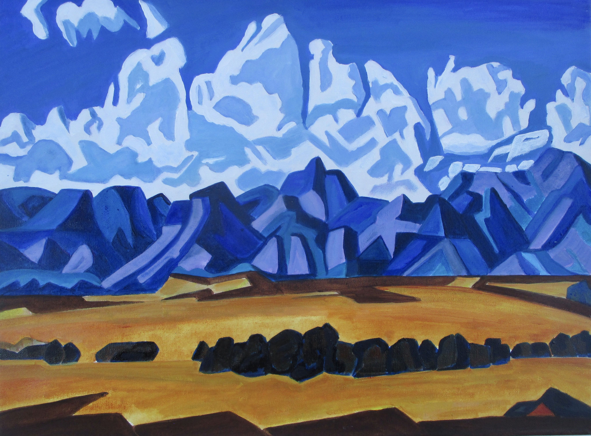 Congruous Clouds, acrylic on canvas, 24 x 18 SOLD