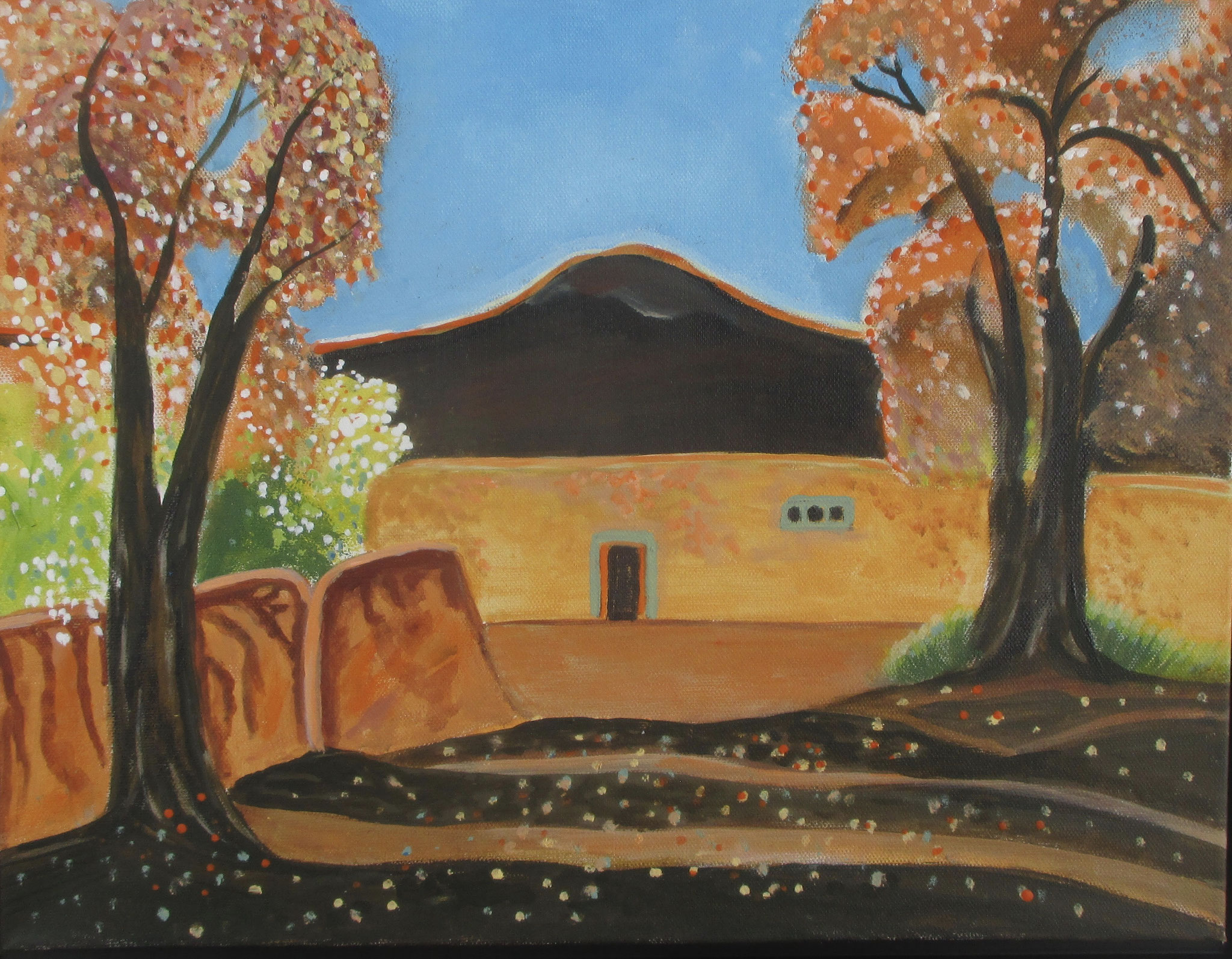 Autumn Leaves, oil on canvas, 18 x 14