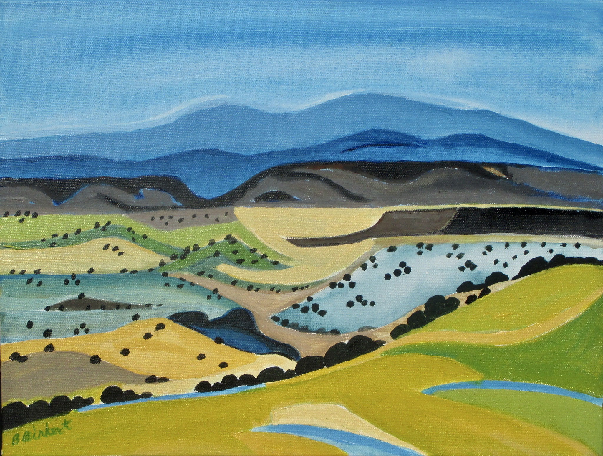 Valles Caldera, oil on canvas, 16 x 12