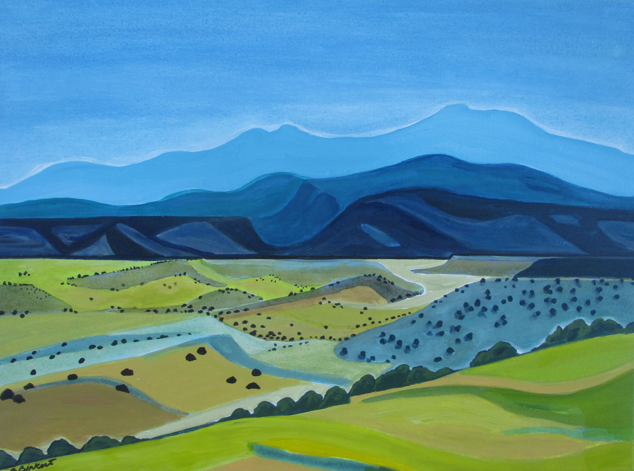 Valles Caldera, oil on canvas, 24 x 18 SOLD