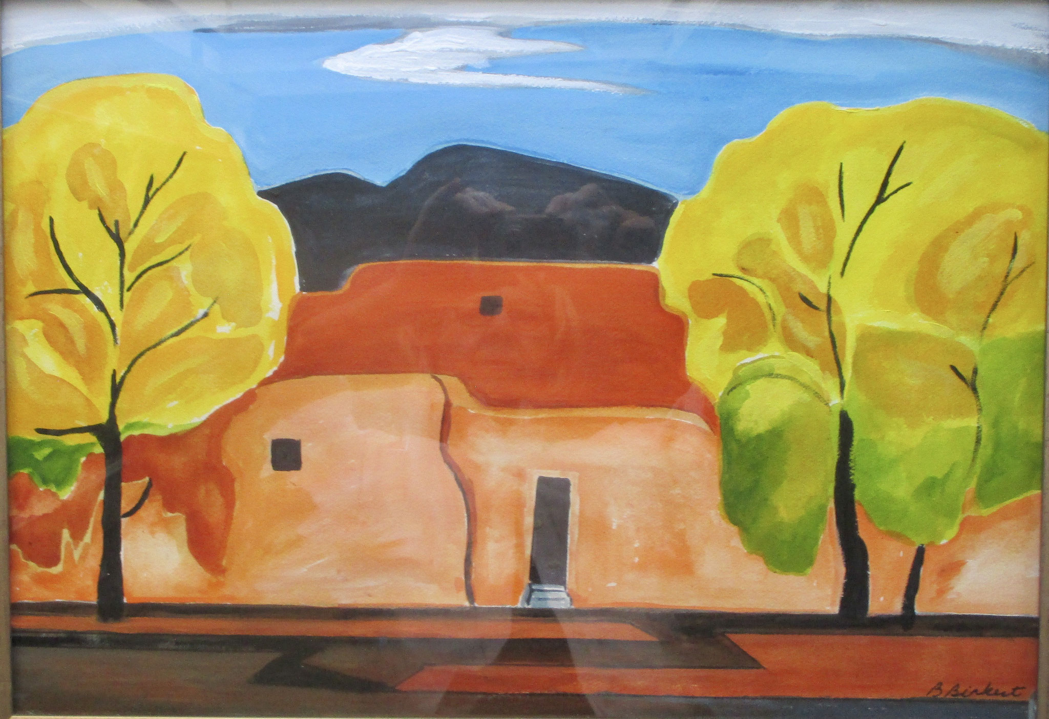 Cottonwoods, acrylic on canvas 20 x 16 SOLD