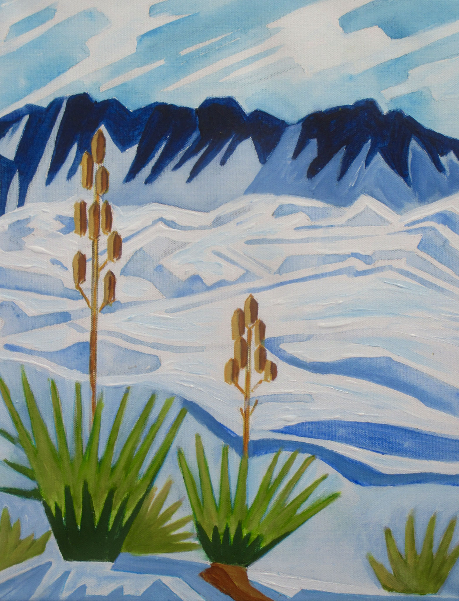 White Sands, oil on canvas, 14 x 18