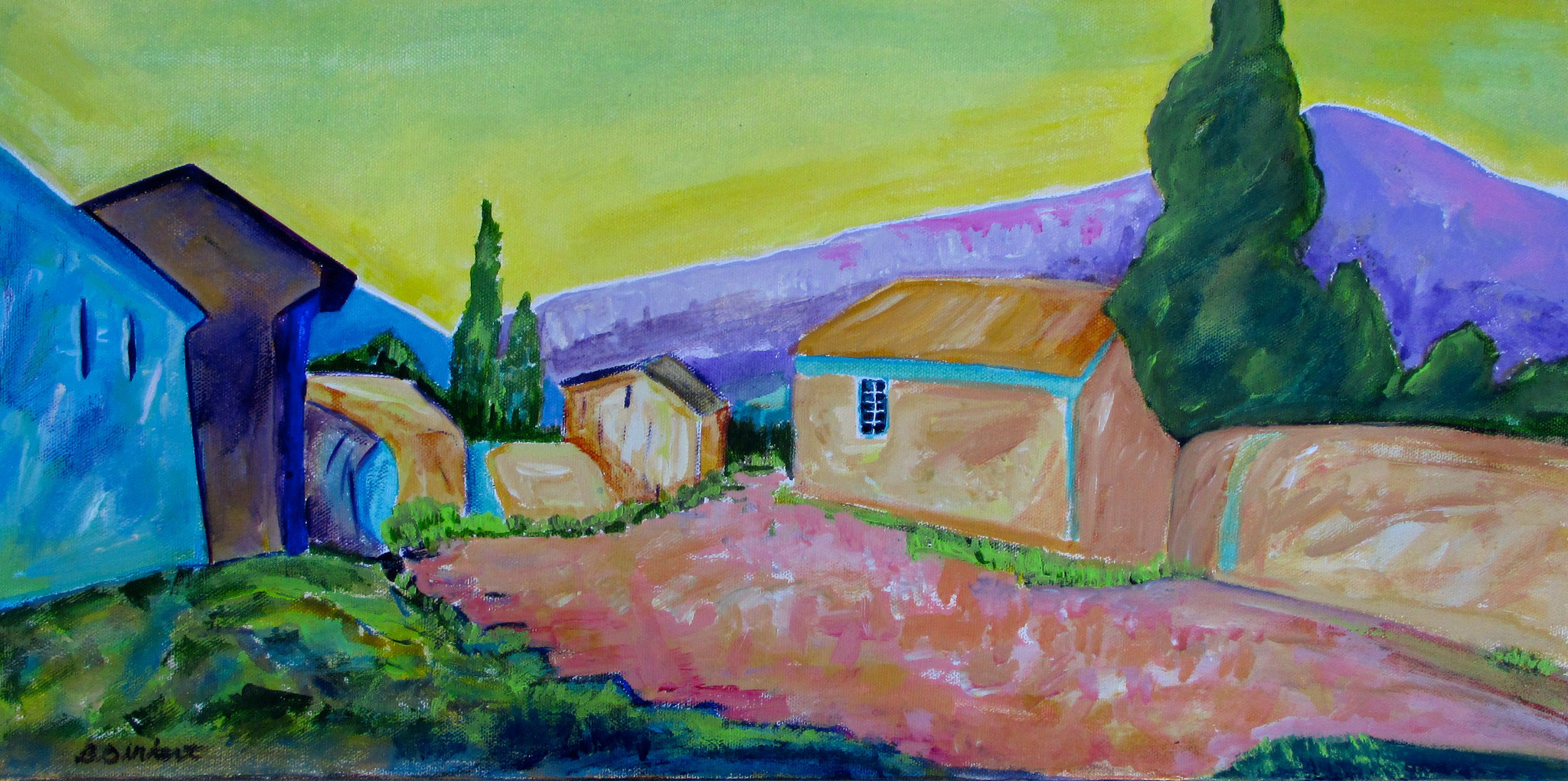 Bella Provence, oil on canvas, 24 x 12