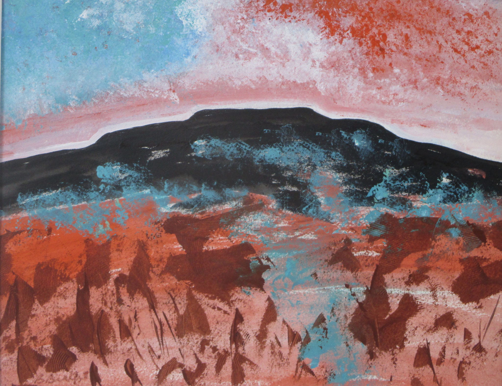 Black Mesa, watercolor, 20 x 16 SOLD
