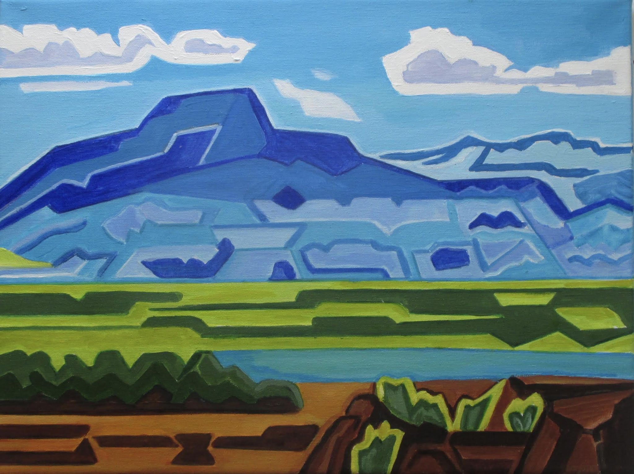 Abiquiu, acrylic on canvas, 16 x 12 SOLD