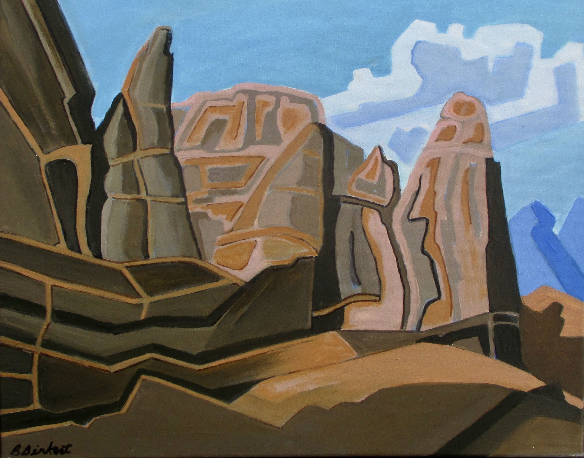 Kasha-Katuwe (Tent Rocks National Monument) oil on canvas, 16 x 20