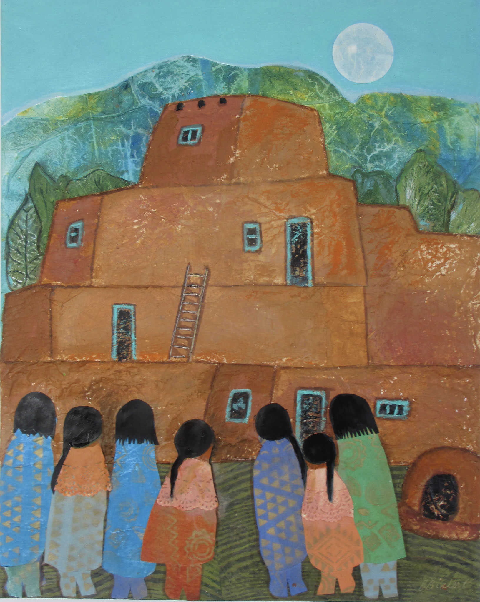 Feast Day, mixed media, 20x16