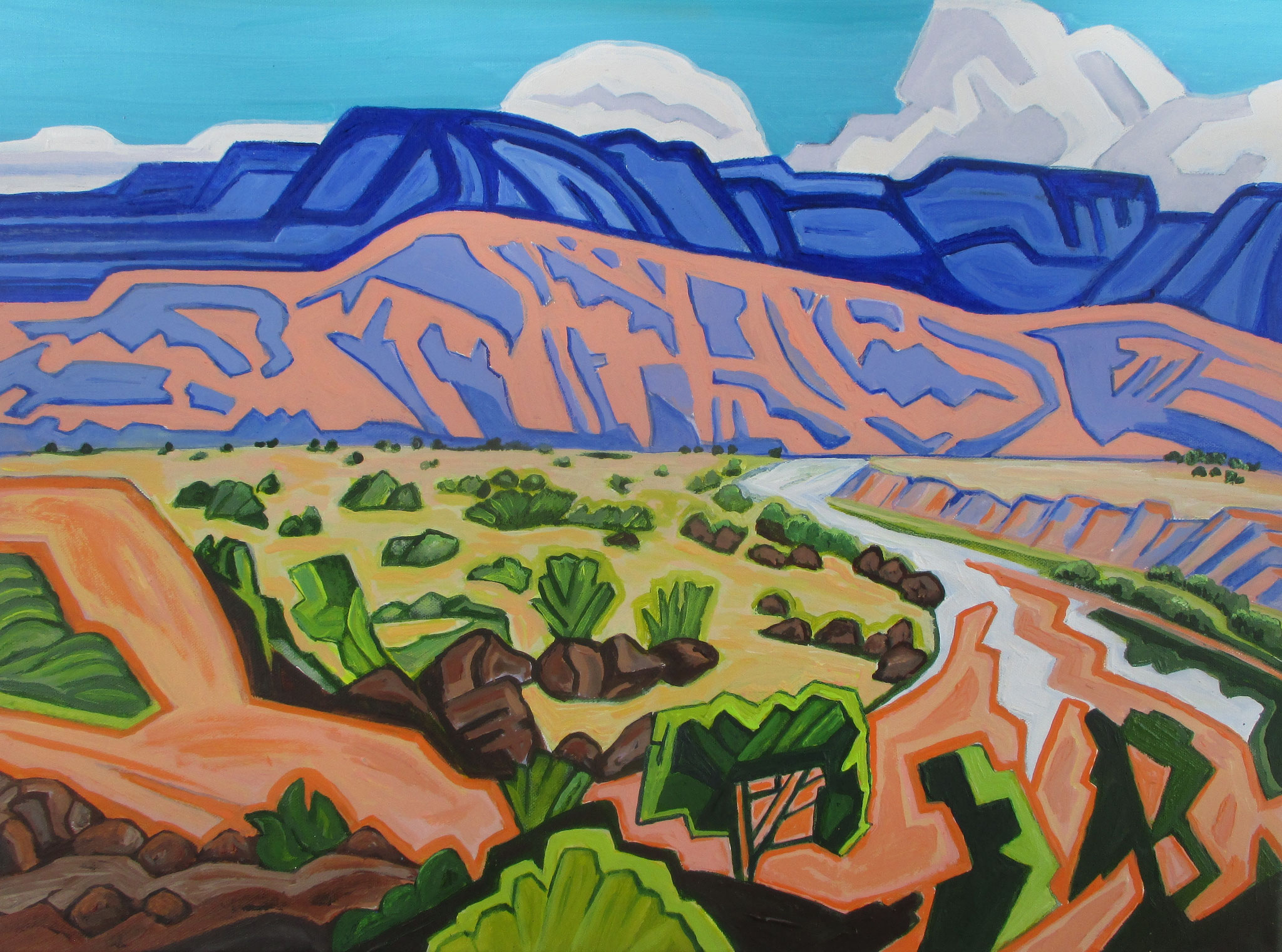 Chama River, acrylic on canvas, 24 x 18 SOLD