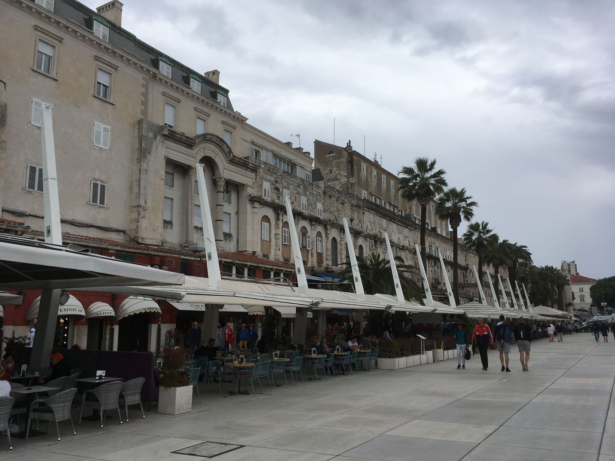 Split historic centre, a city built inside the Roman Palace of Diocletian