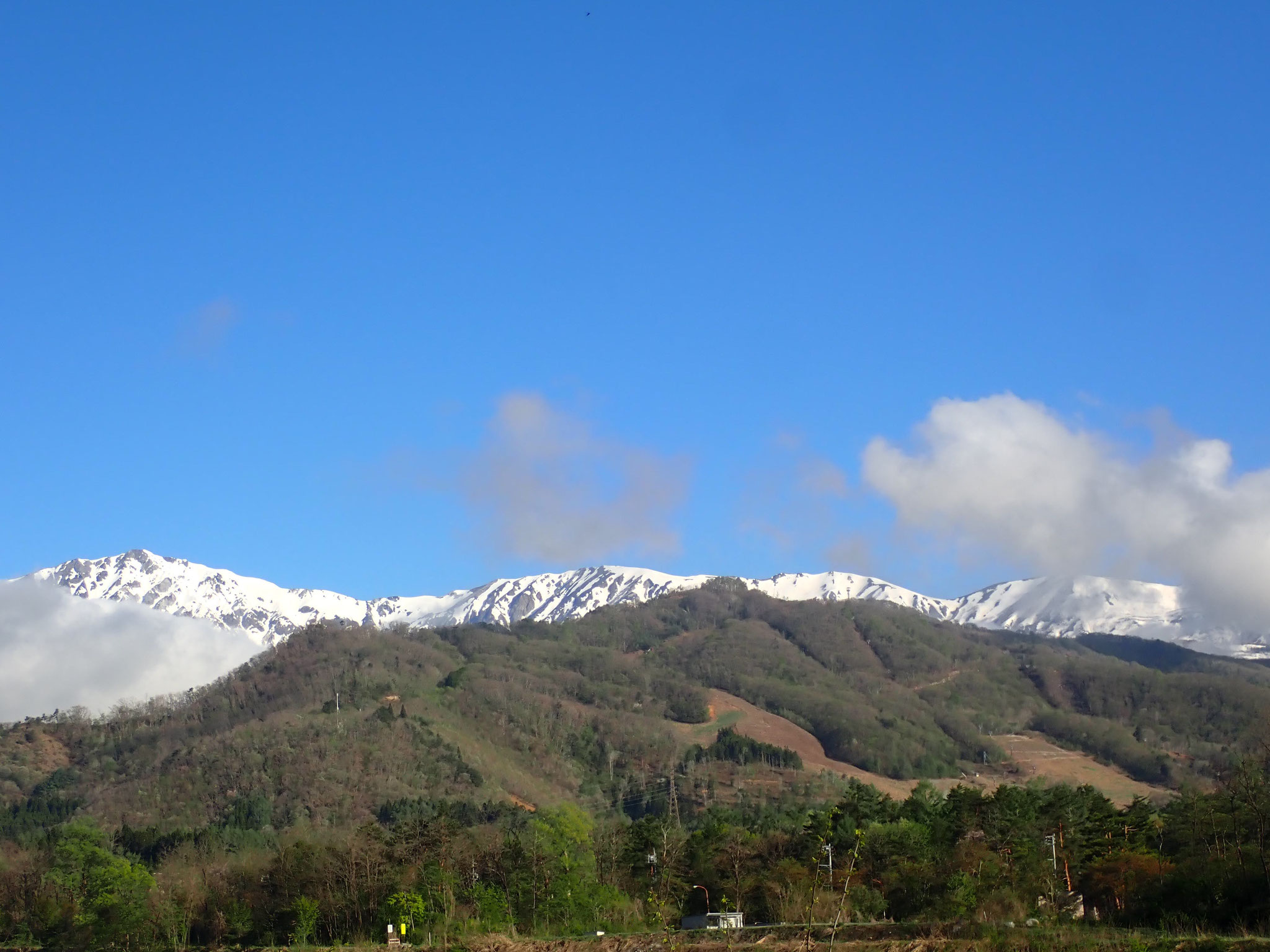 松川右岸より