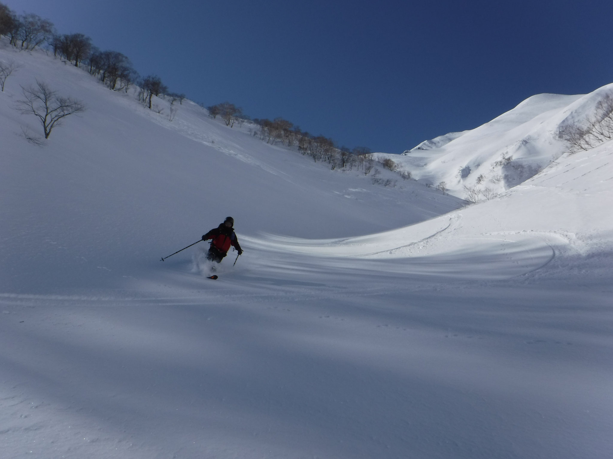 9:55　1500m付近、さすがに少し雪が重くなってきた