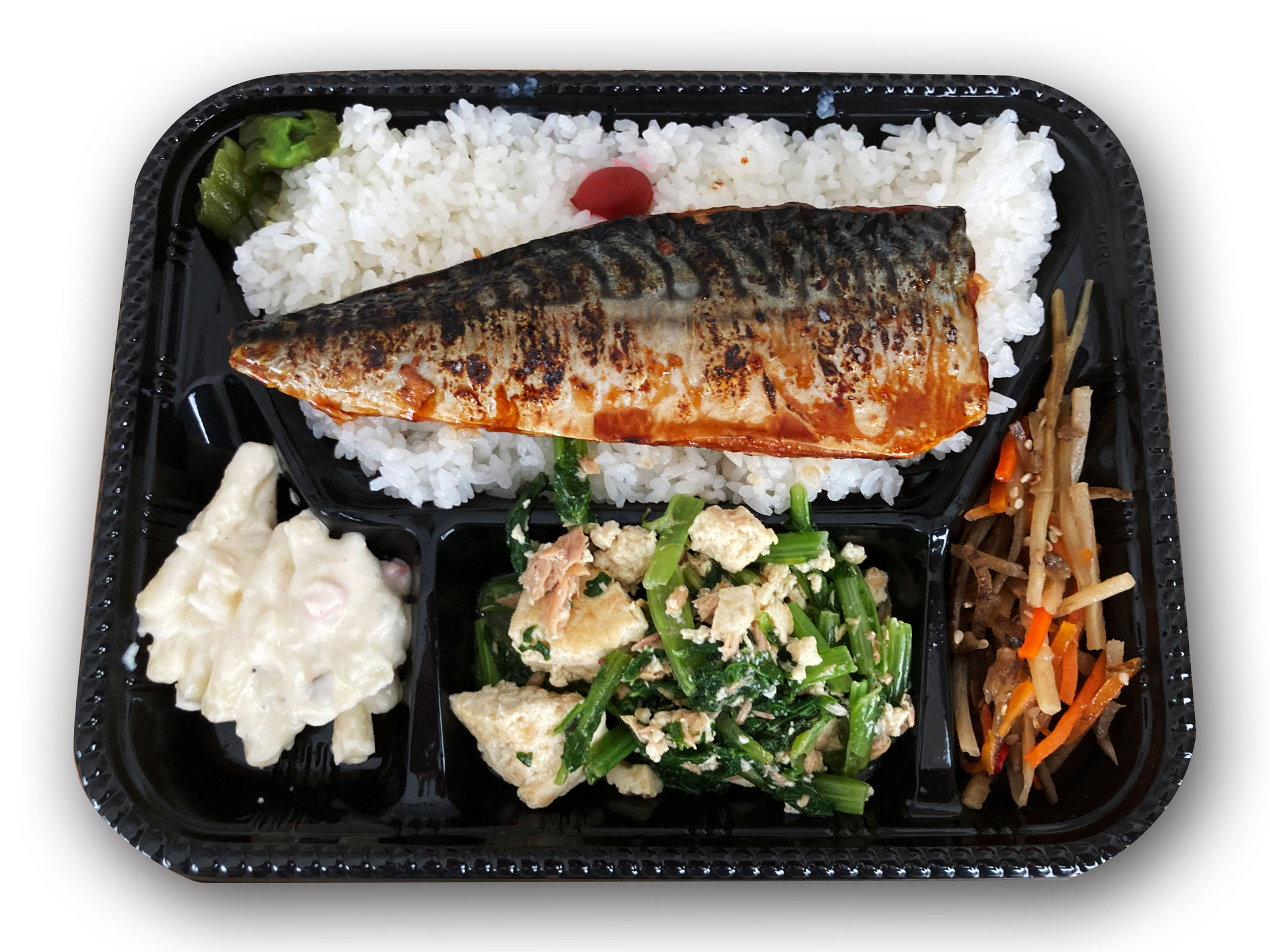 サバ弁当　700円(税込)　※サバを半身使っているのですが骨を全部取っていて そのまま食べれる大人気商品です