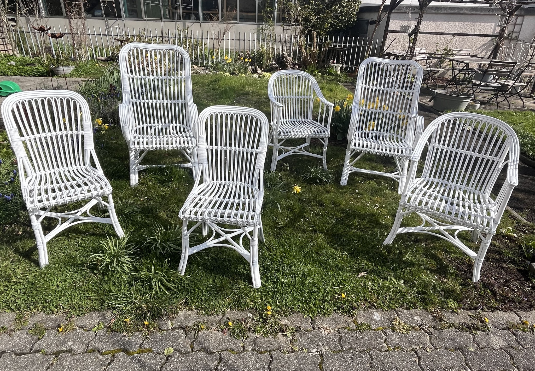 antike Korbstühle