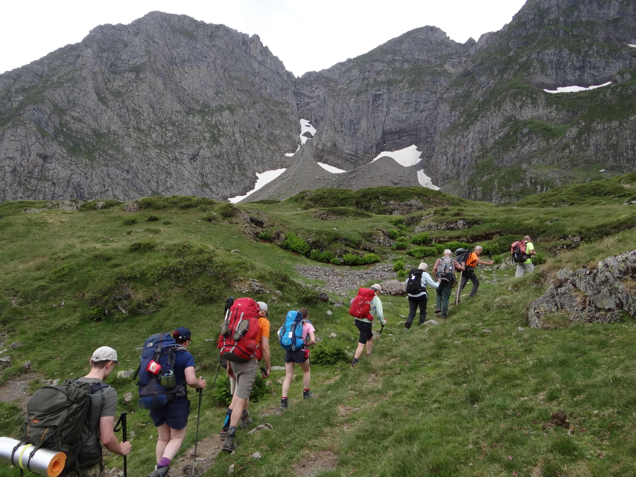 Montée vers le col de Crabérous