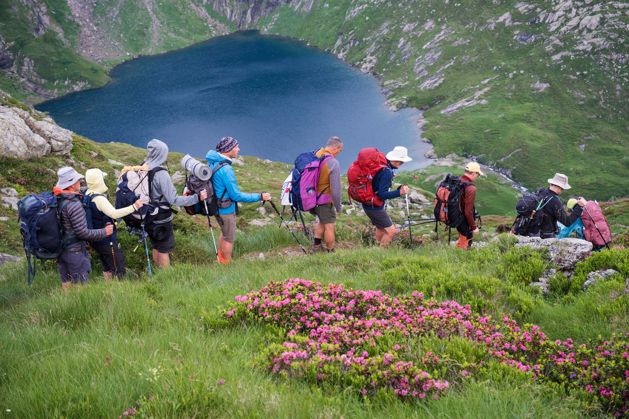 Descente vers l’étang rond