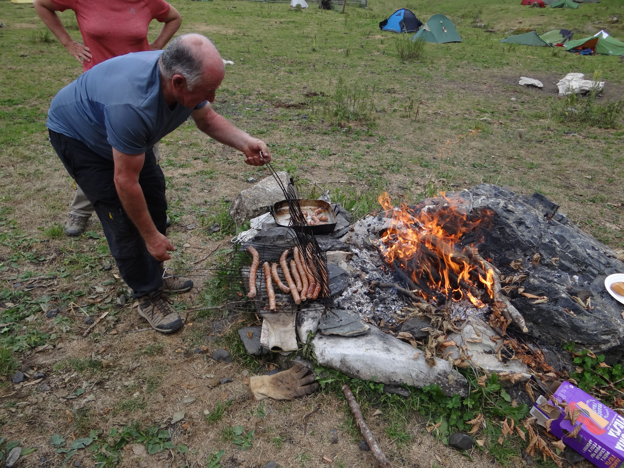 Préparation des grillades 