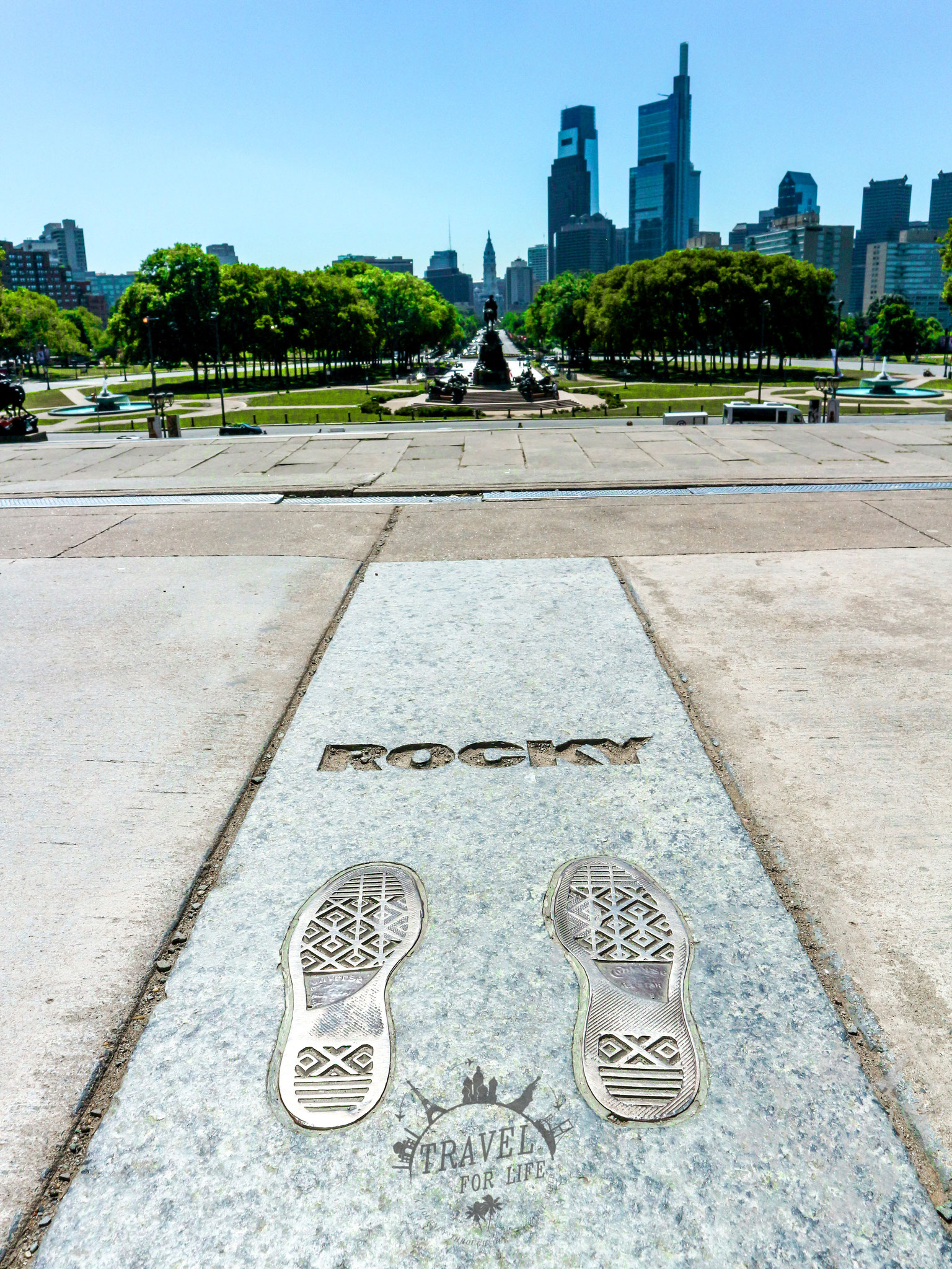 Rockys Fußabdrücke