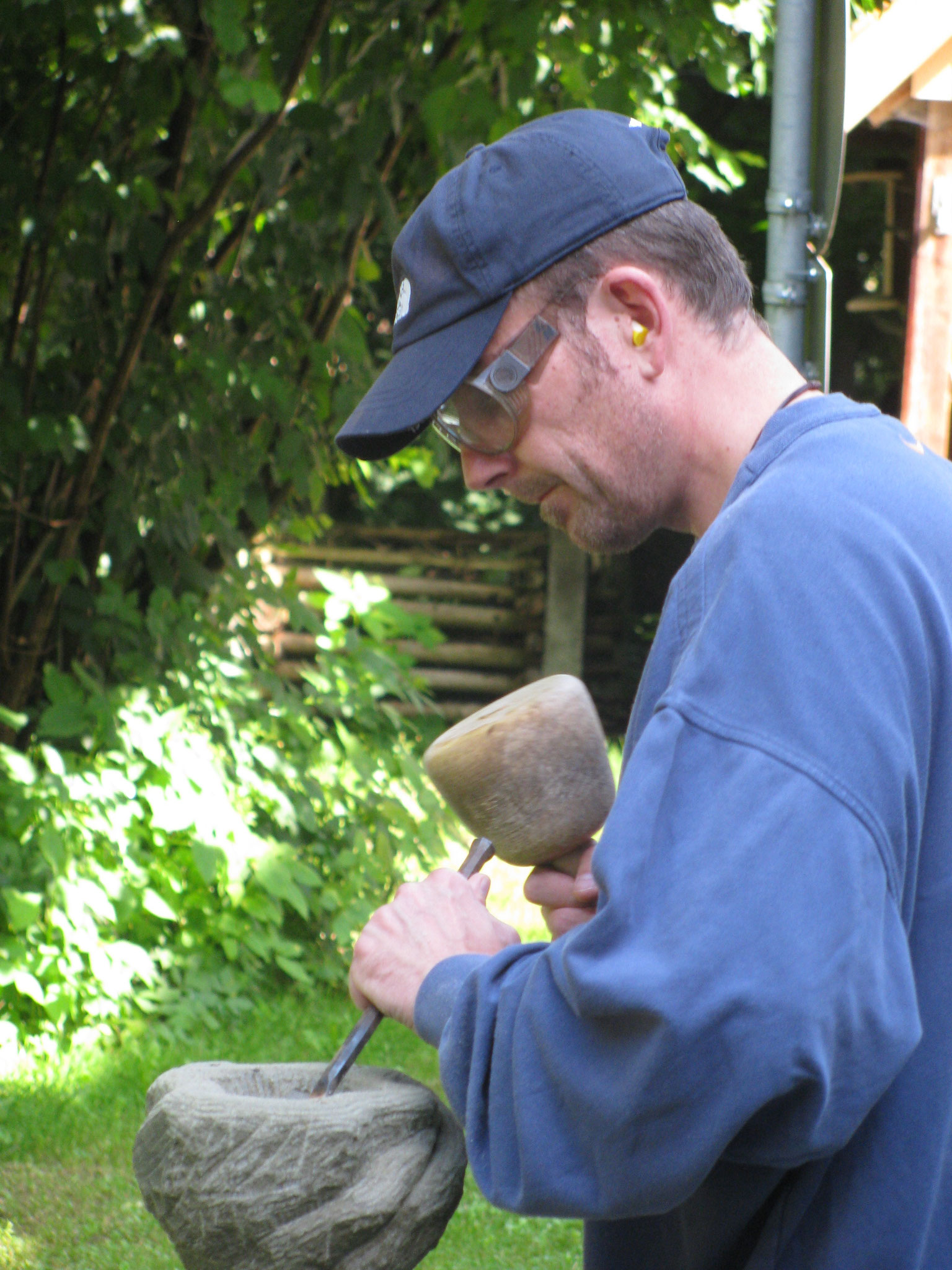 Bildhauerei mit Sandstein