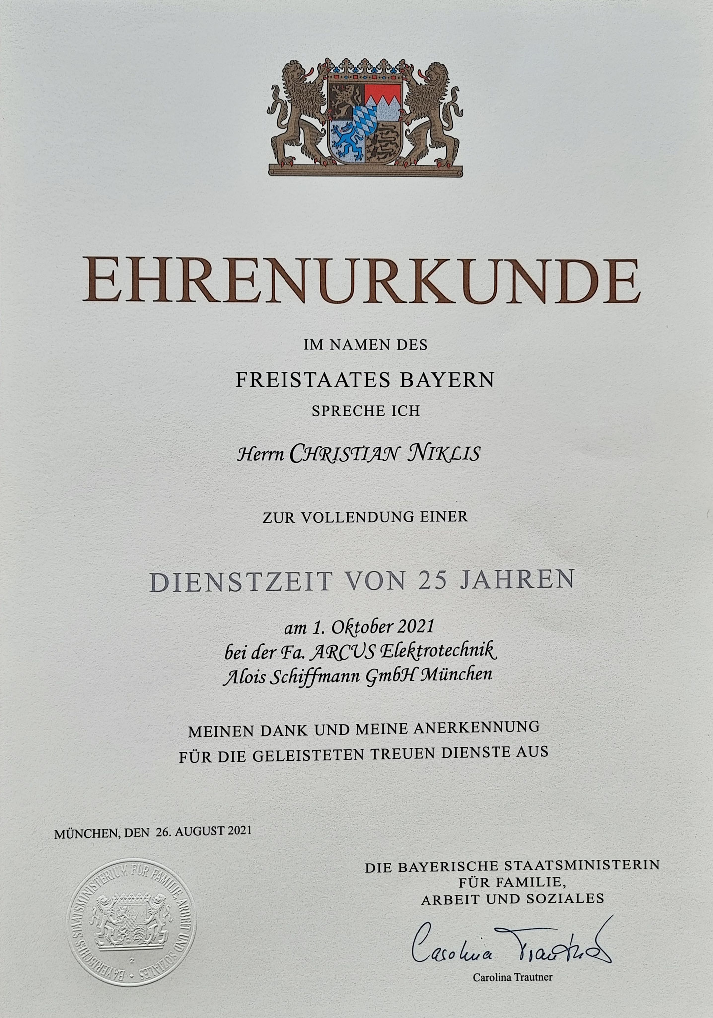 Treuer Mitarbeiter