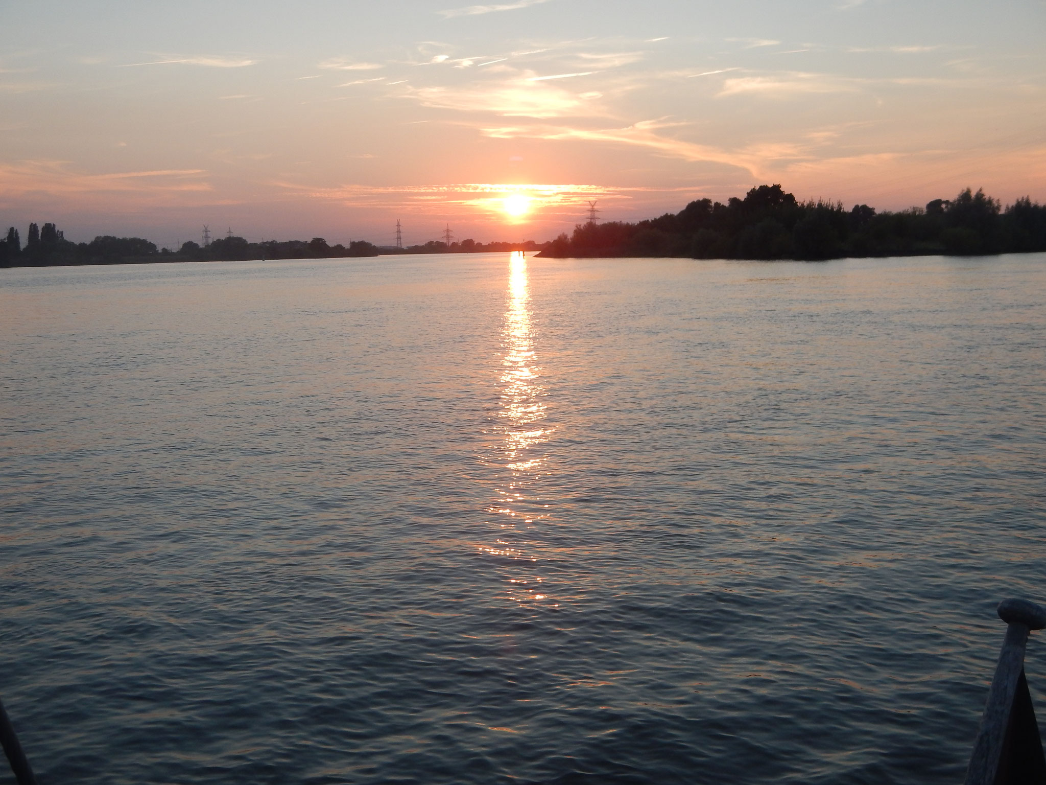 Sonnenuntergang über dem Lühesand