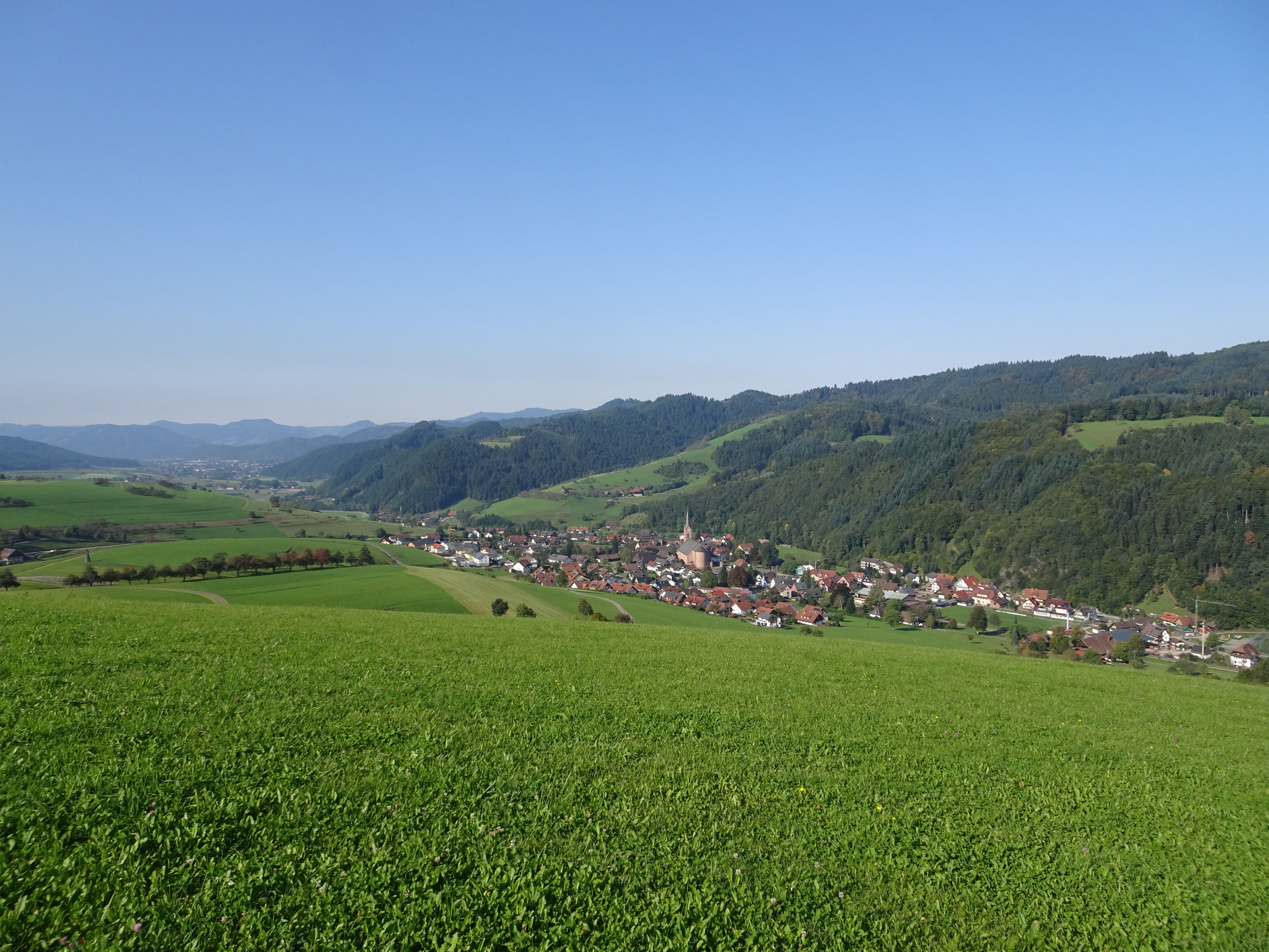 Oberharmersbach von oben