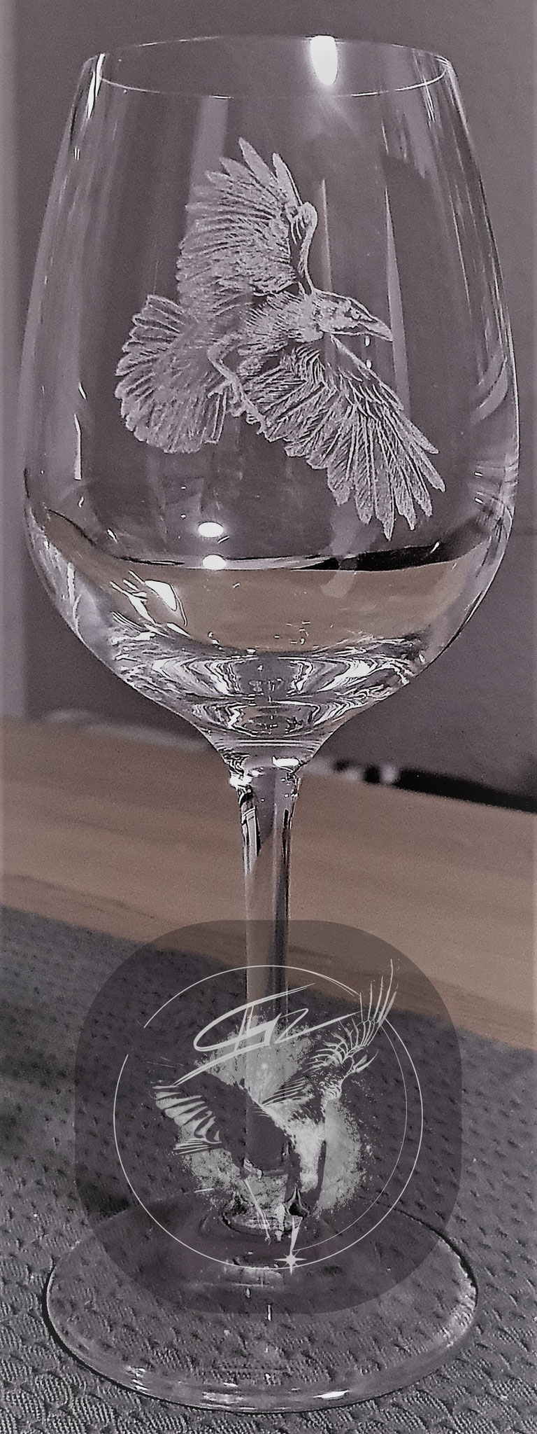 Weinglas "Rabe Munin"