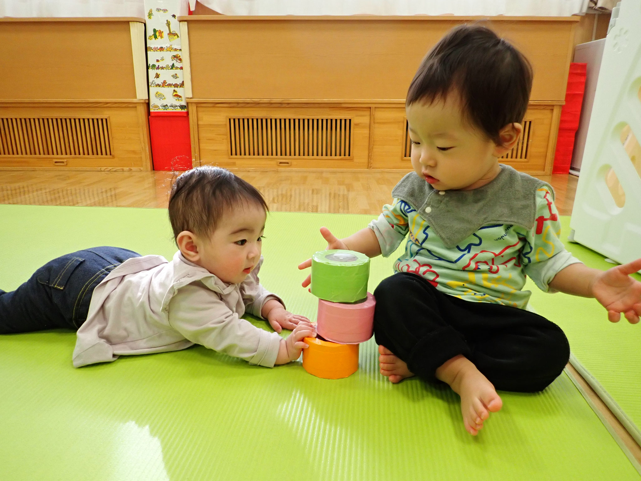 「２人で力を合わせれば、積み上げることも出来ちゃうのさ！！」