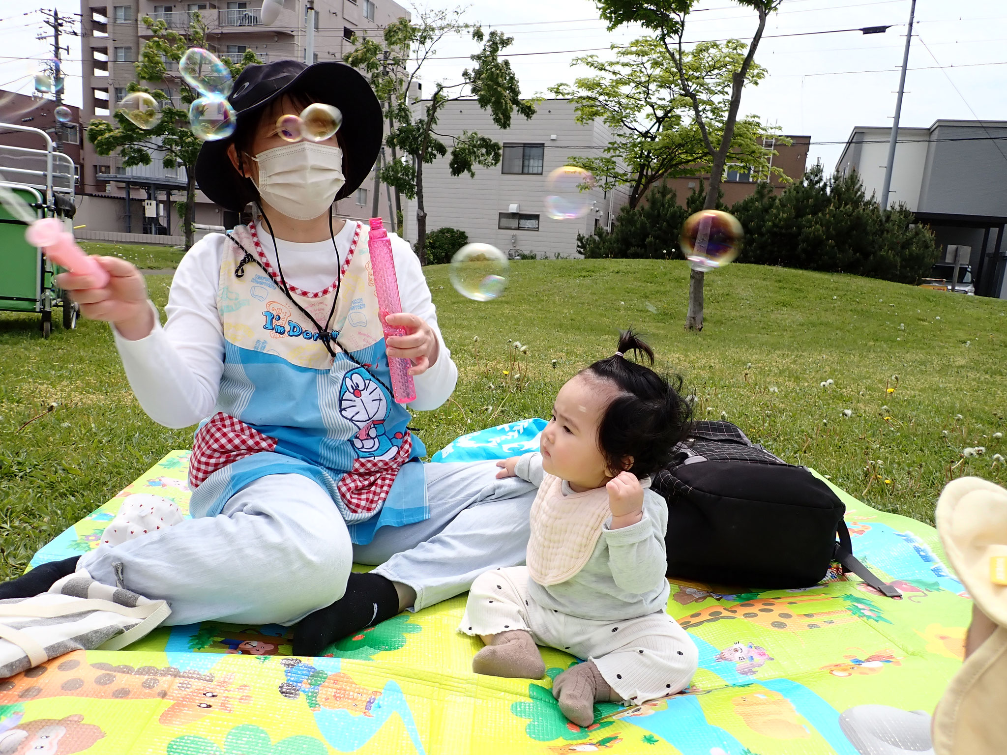 「しゃぼん玉きれ～い！！」