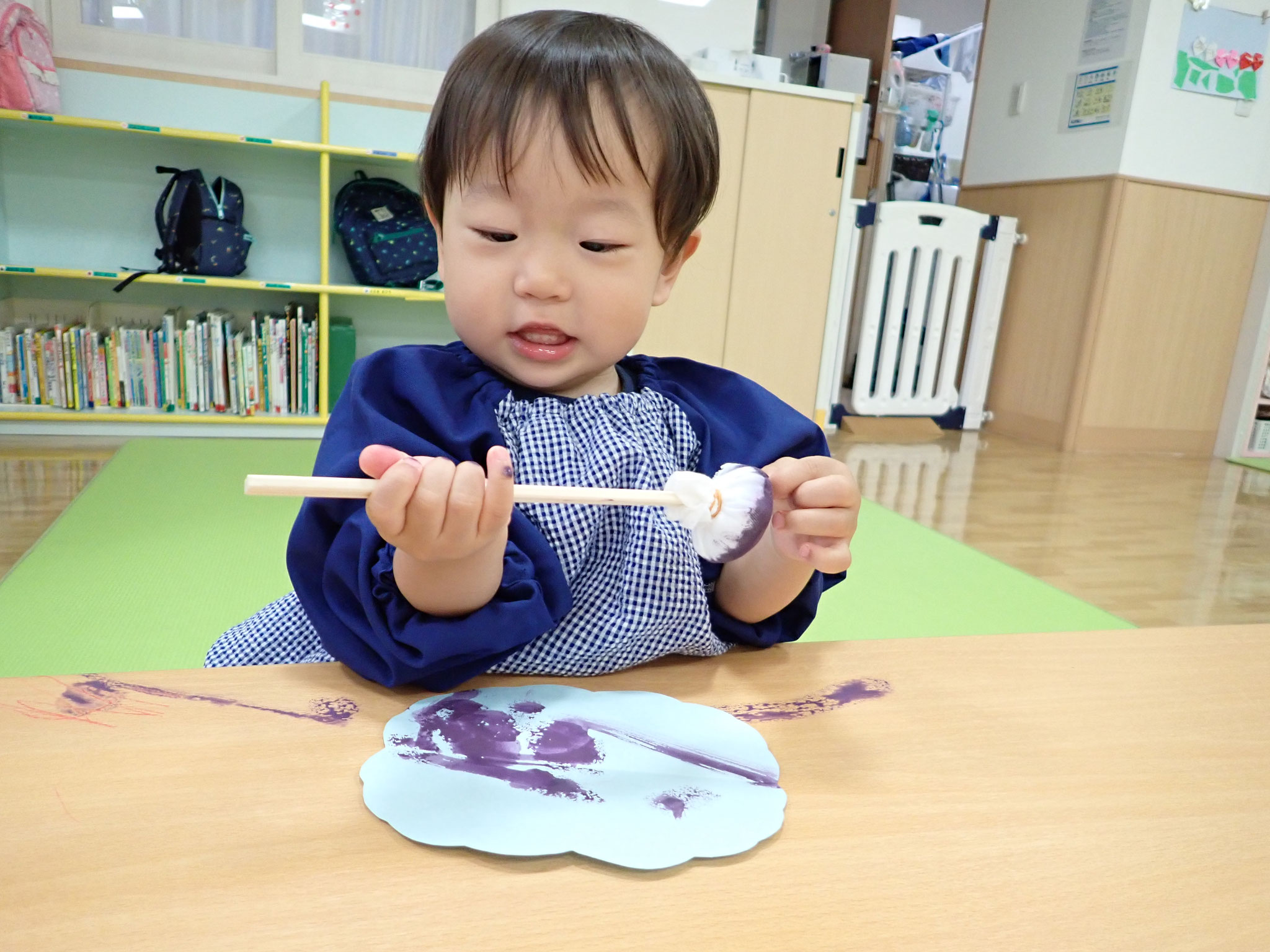 「次はどうやってつけようかな～？」