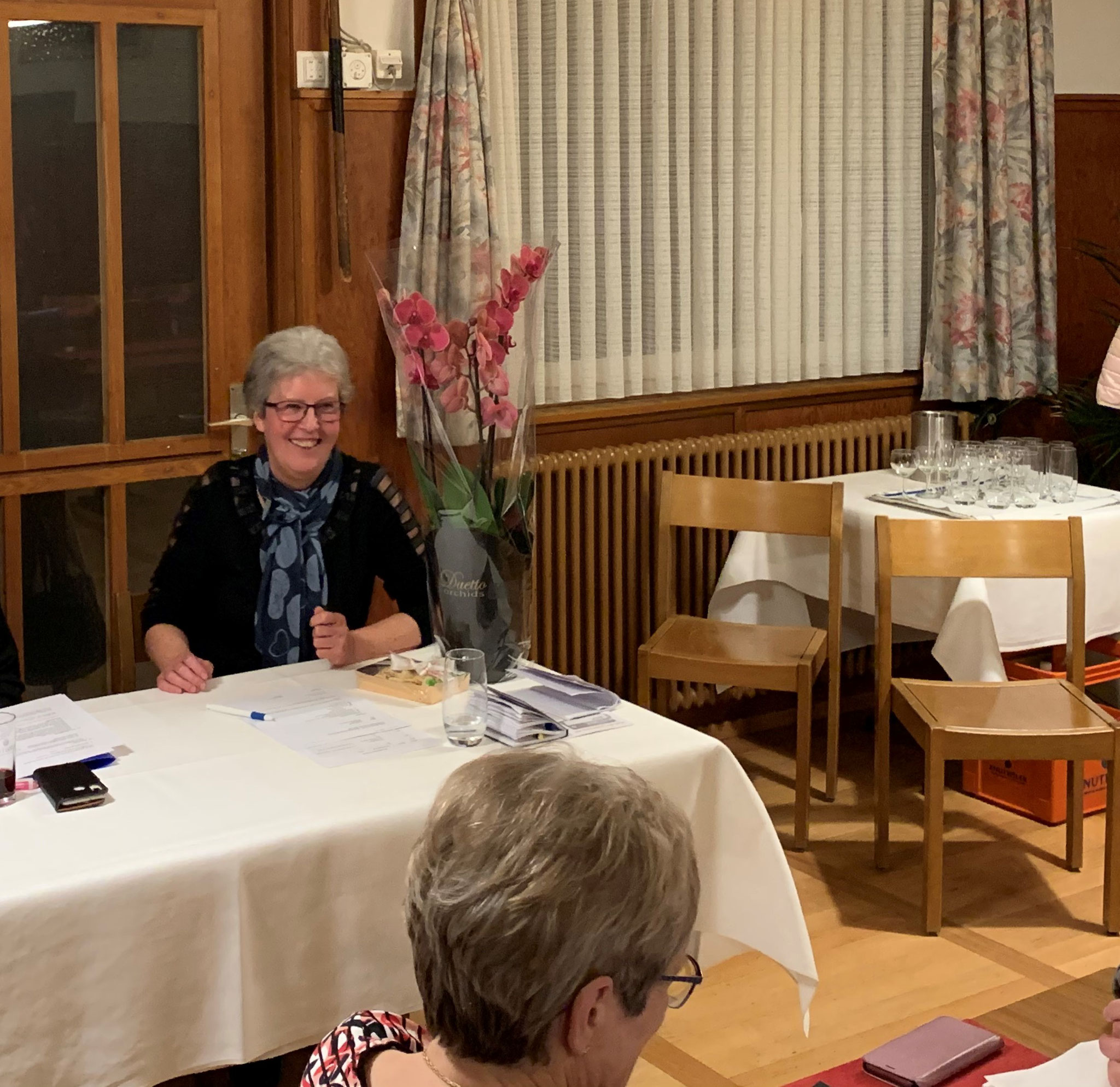 Ehrung als langjähriges Mitglied und fleissigste Turnstundenteilnehmerin: Irene 25 Jahre
