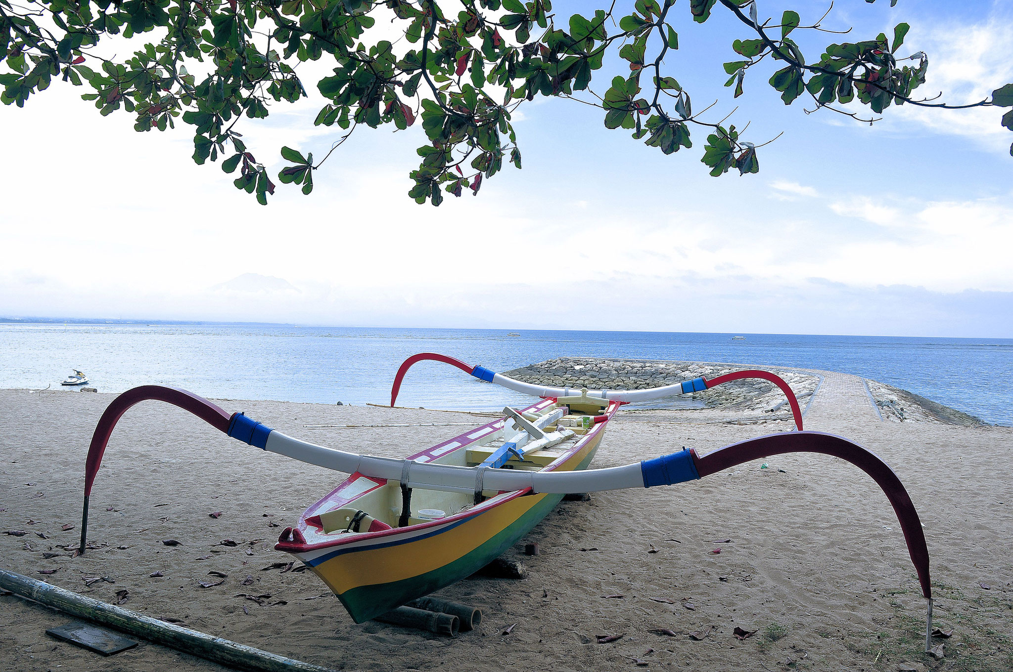 Boot am Sanur Beach