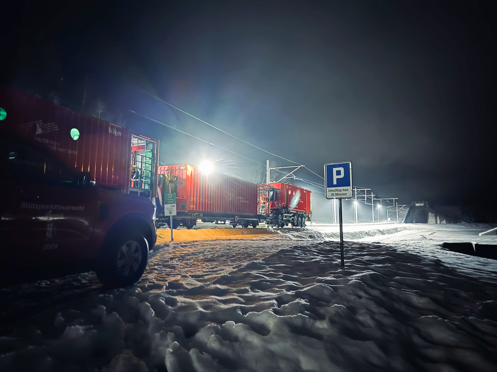 Bahnübung im Goms im Herbst
