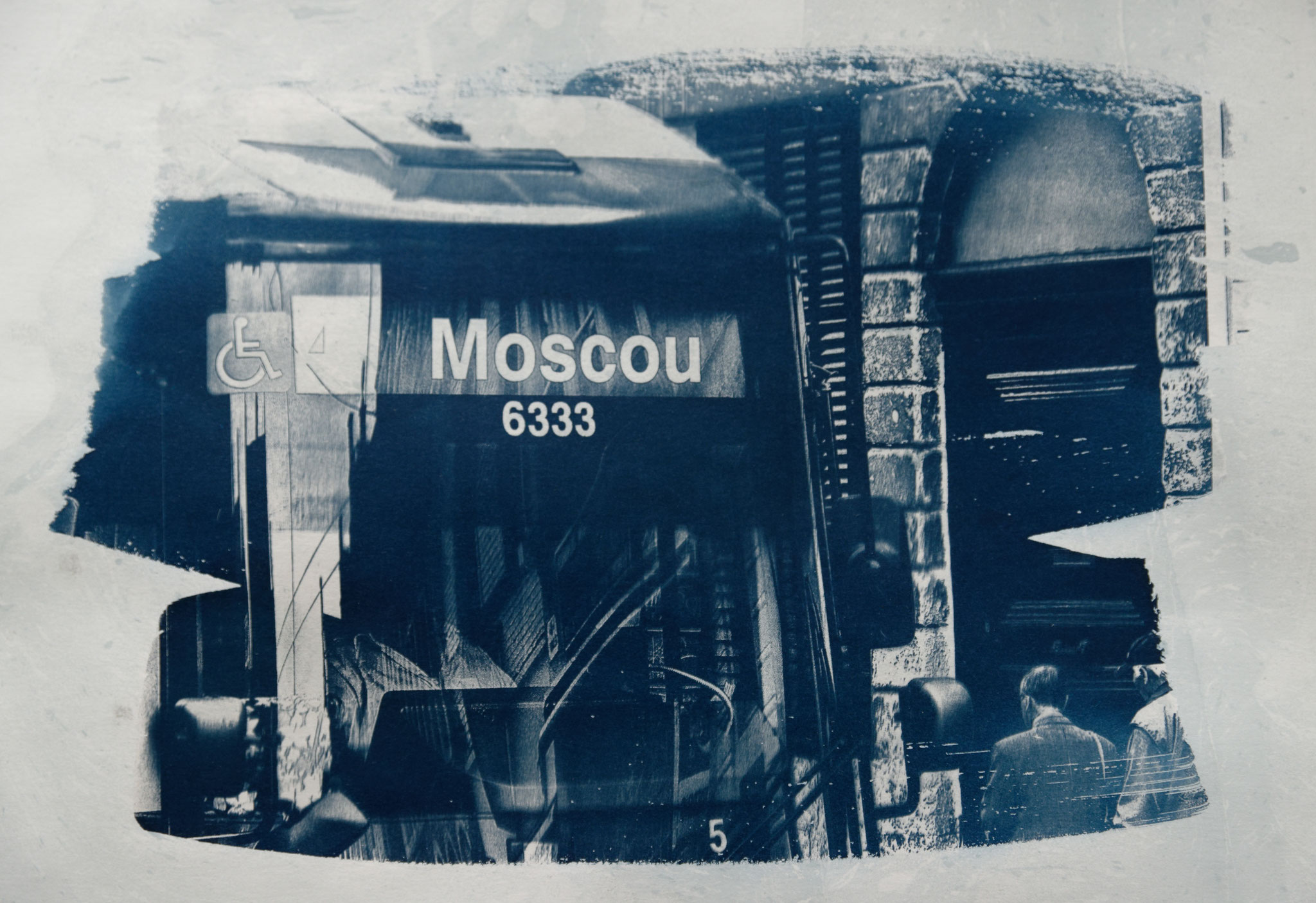 Moscou 6333, Cyanotypie auf Papier, 29x42 cm, 2022