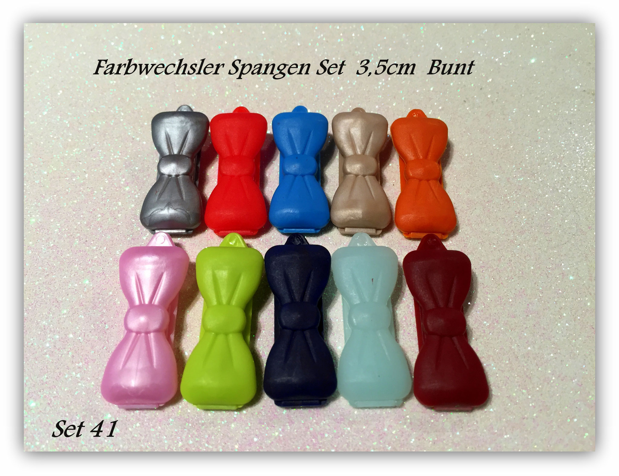Spangen Set / Farbwechsler Set 3,5cm - SnowPearls HundehaarSpangen
