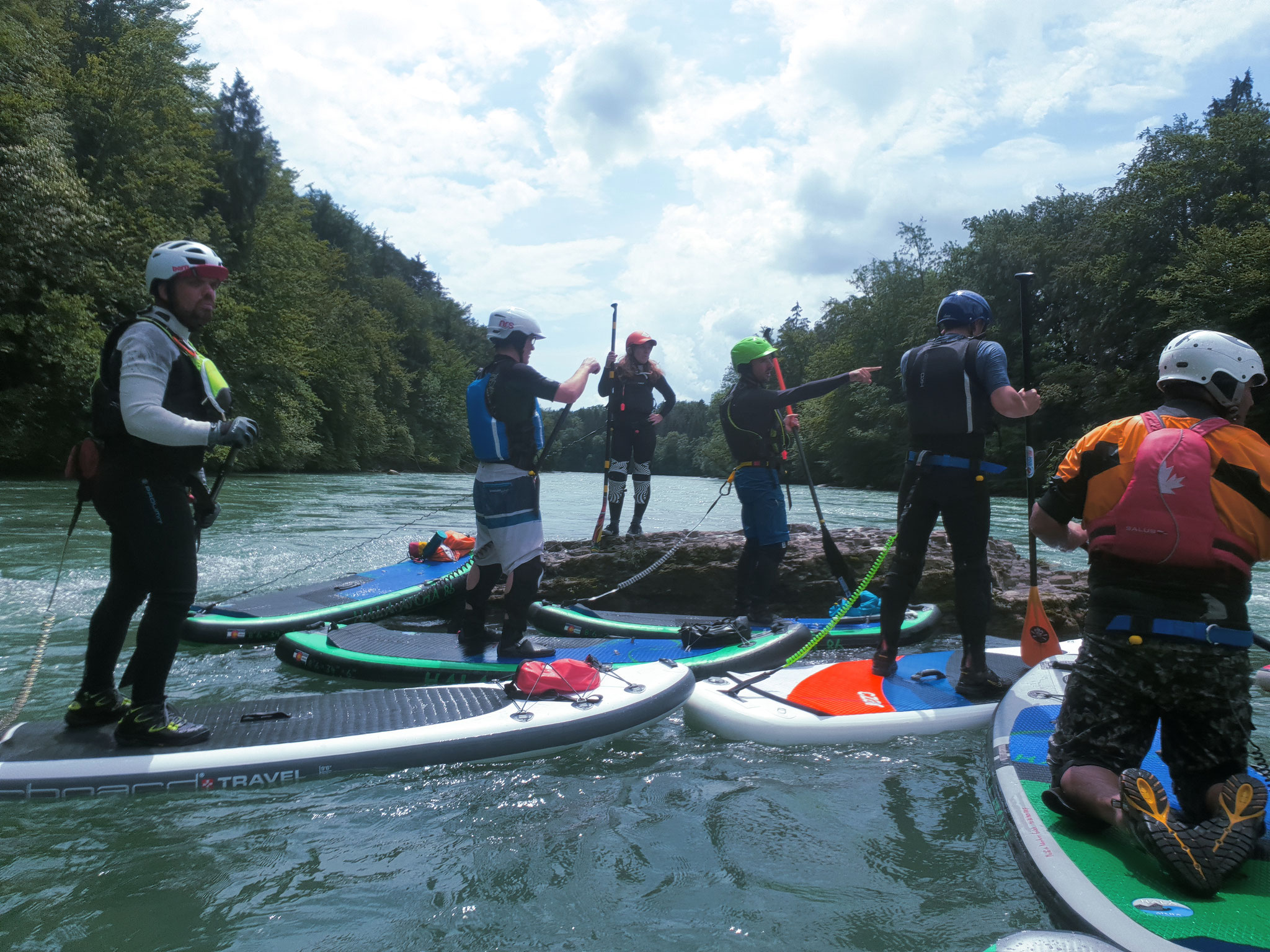 SUP Tageskurs auf der Reuss in Bremgarten