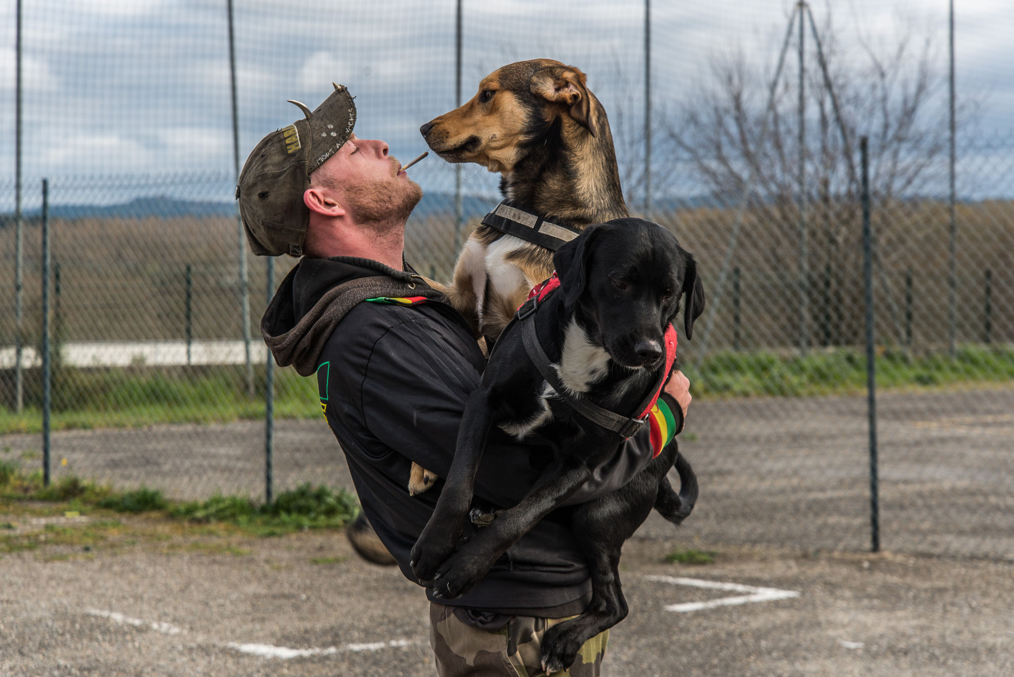 "Être maître chien" Willy,  Atelier photographique avec Aude urgence accueil, Carcassonne, 2019