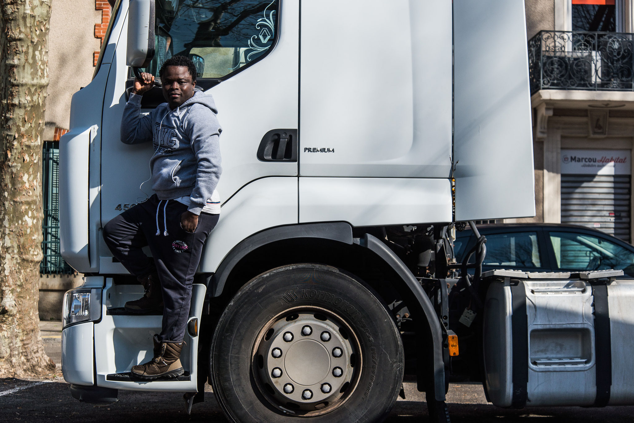 "Être camionneur comme mon père en Guinée" Yakhouba,  Atelier photographique avec Aude urgence accueil, Carcassonne, 2019