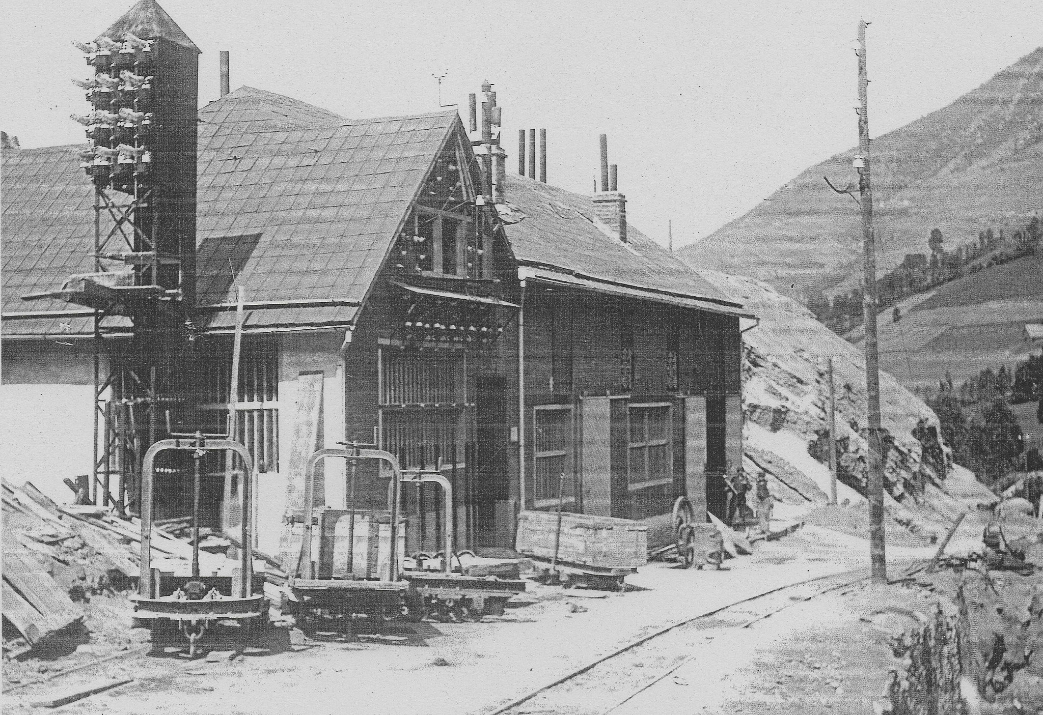 Centrale électrique de la mine en 1937