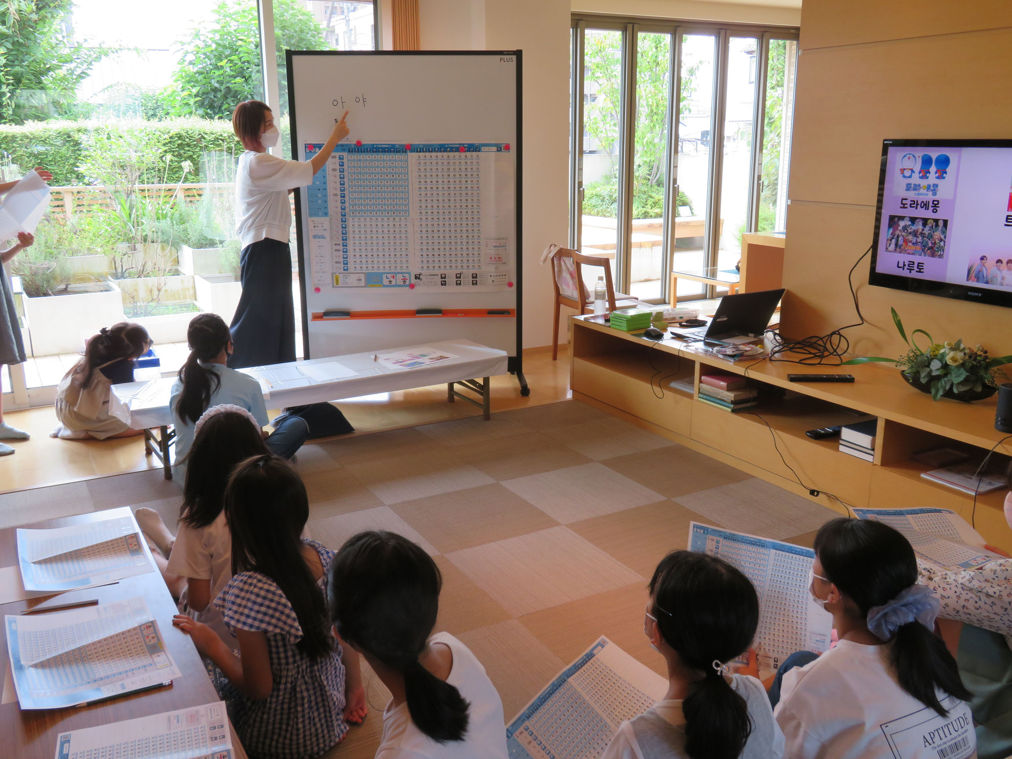 夏休みイベント、ハングルの書き方教室